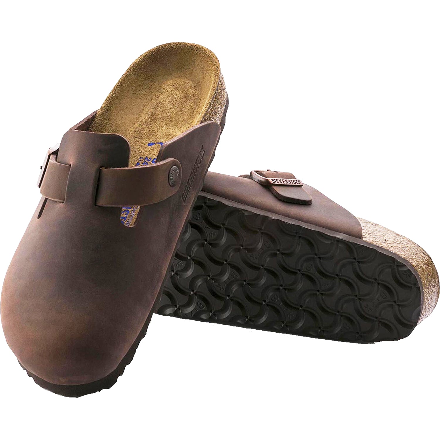 Unisex Birkenstock Unisex Birkenstock Boston Soft Footbed Habana Oiled Leather Habana Oiled Leather