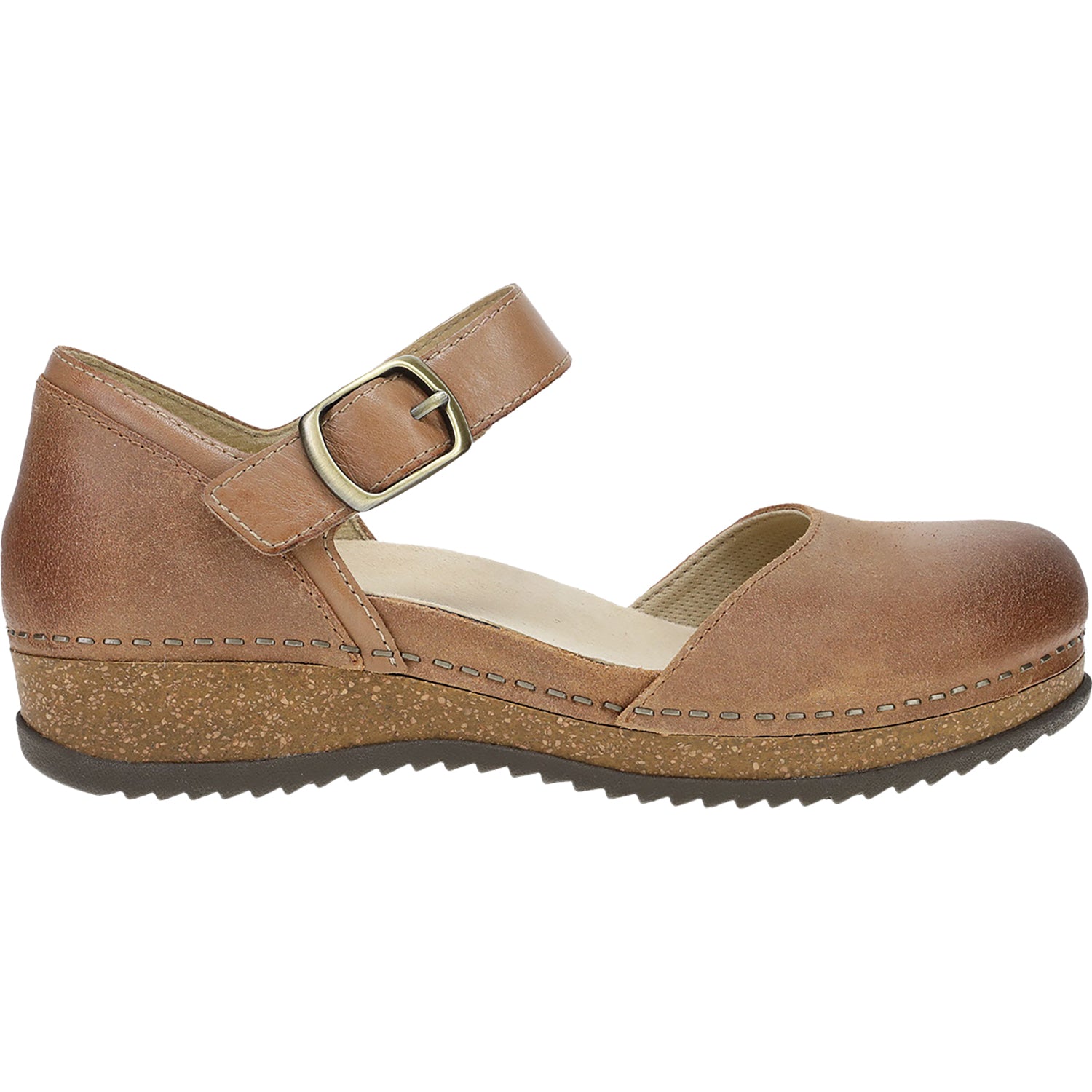 Womens Dansko Women's Dansko Mae Tan Burnished Suede Tan Burnished Suede