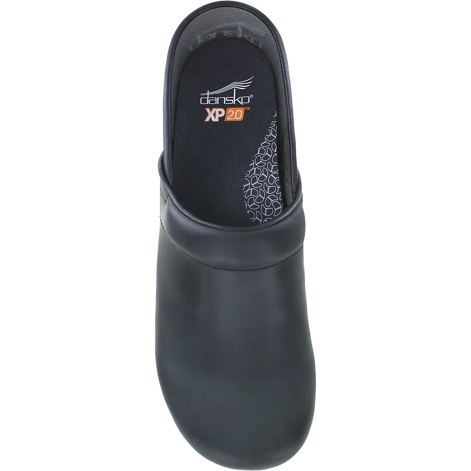 Mens Dansko Men's Dansko XP 2.0 Black Burnished Nubuck Black Burnished Nubuck