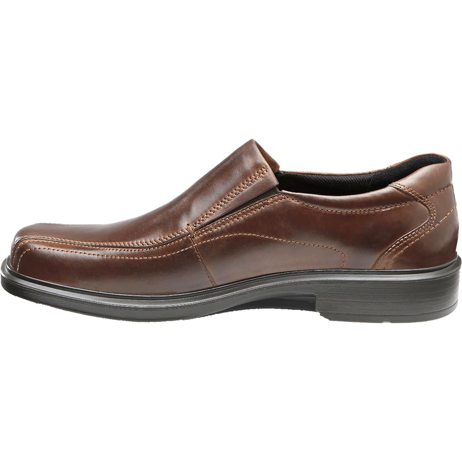 Mens Ecco Men's Ecco Helsinki Bike Toe Slip-On Cocoa Brown Leather Cocoa Brown Leather