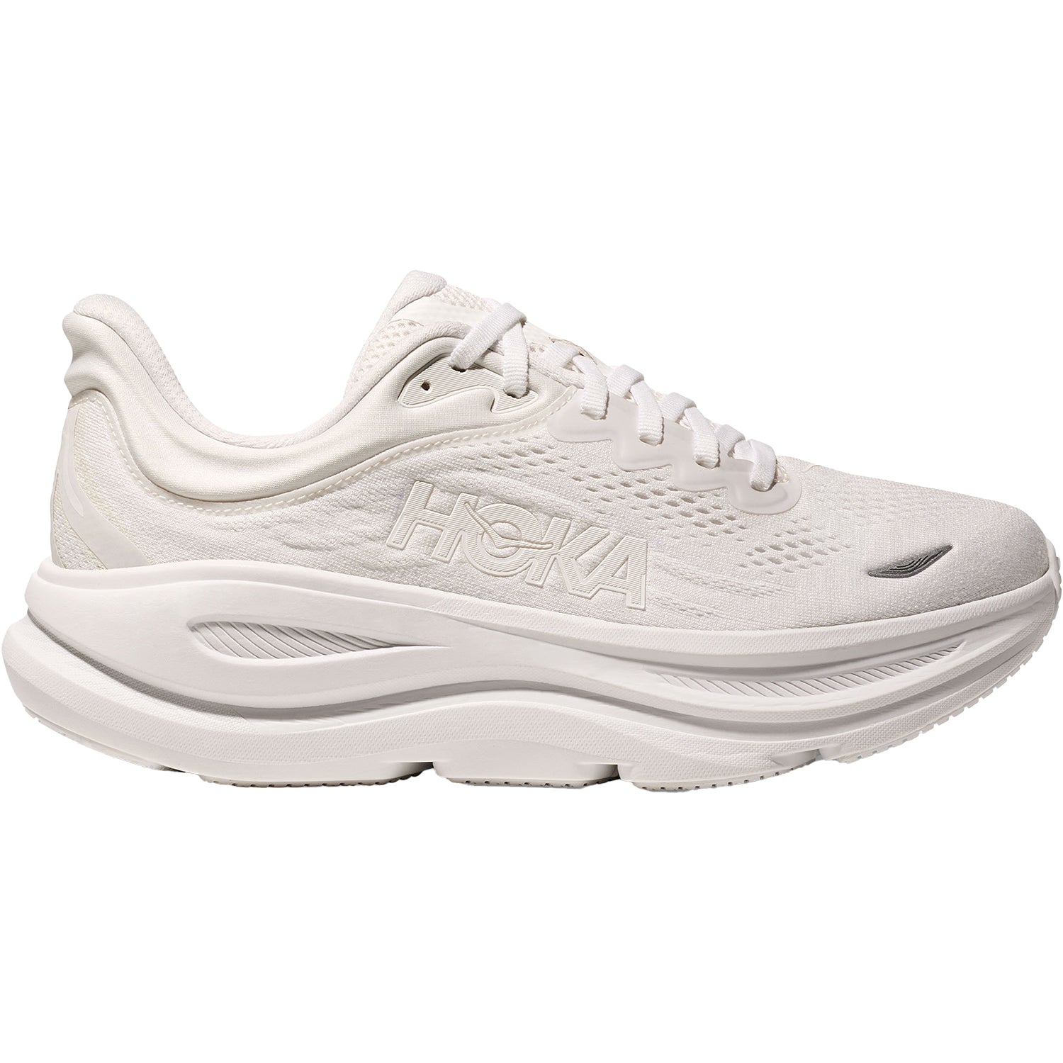 Womens Hoka one one Women's HOKA Bondi 9 White/White White /White