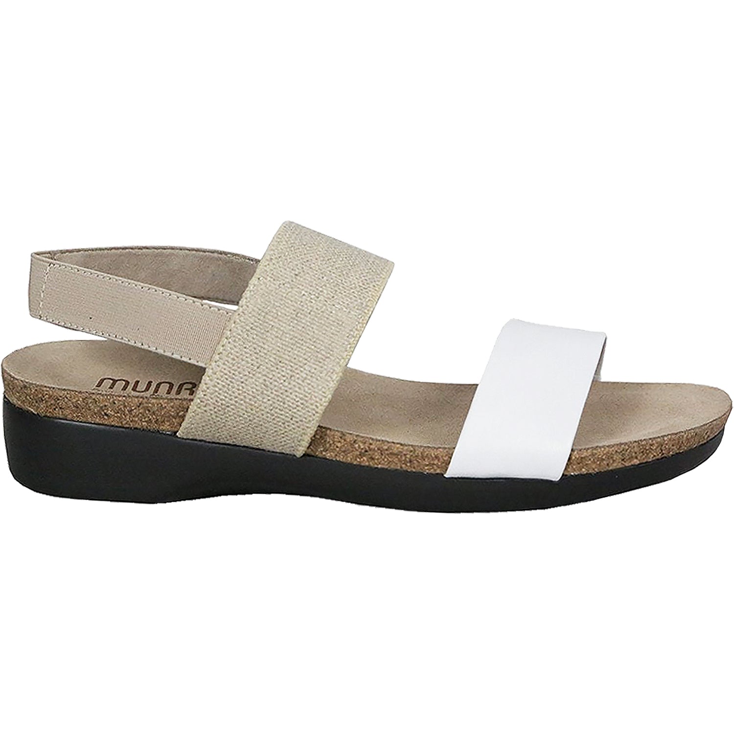 Womens Munro Women's Munro Pisces White/Natural Leather White/Natural Leather