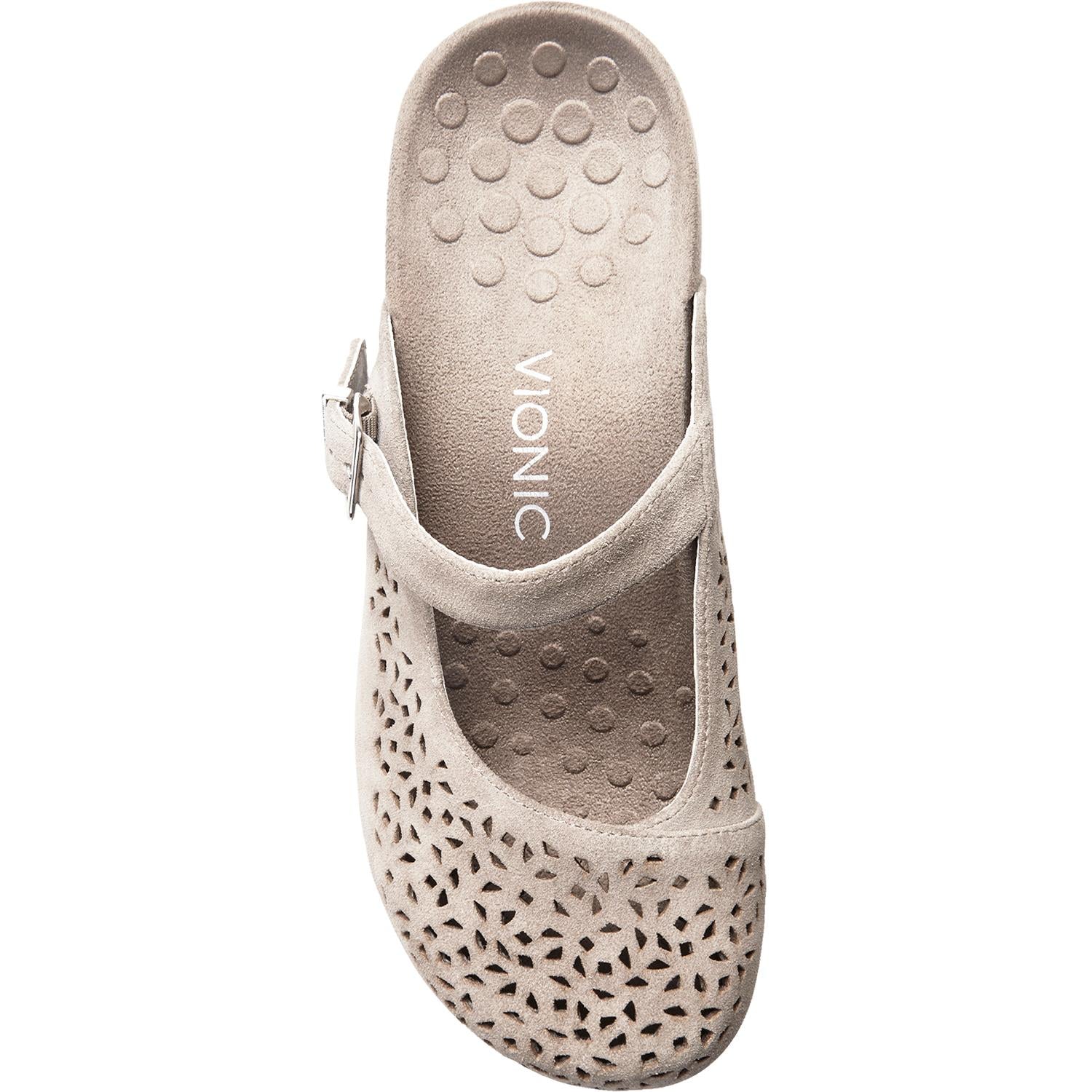 Womens Vionic Women's Vionic Lidia Grey Leather Grey Leather