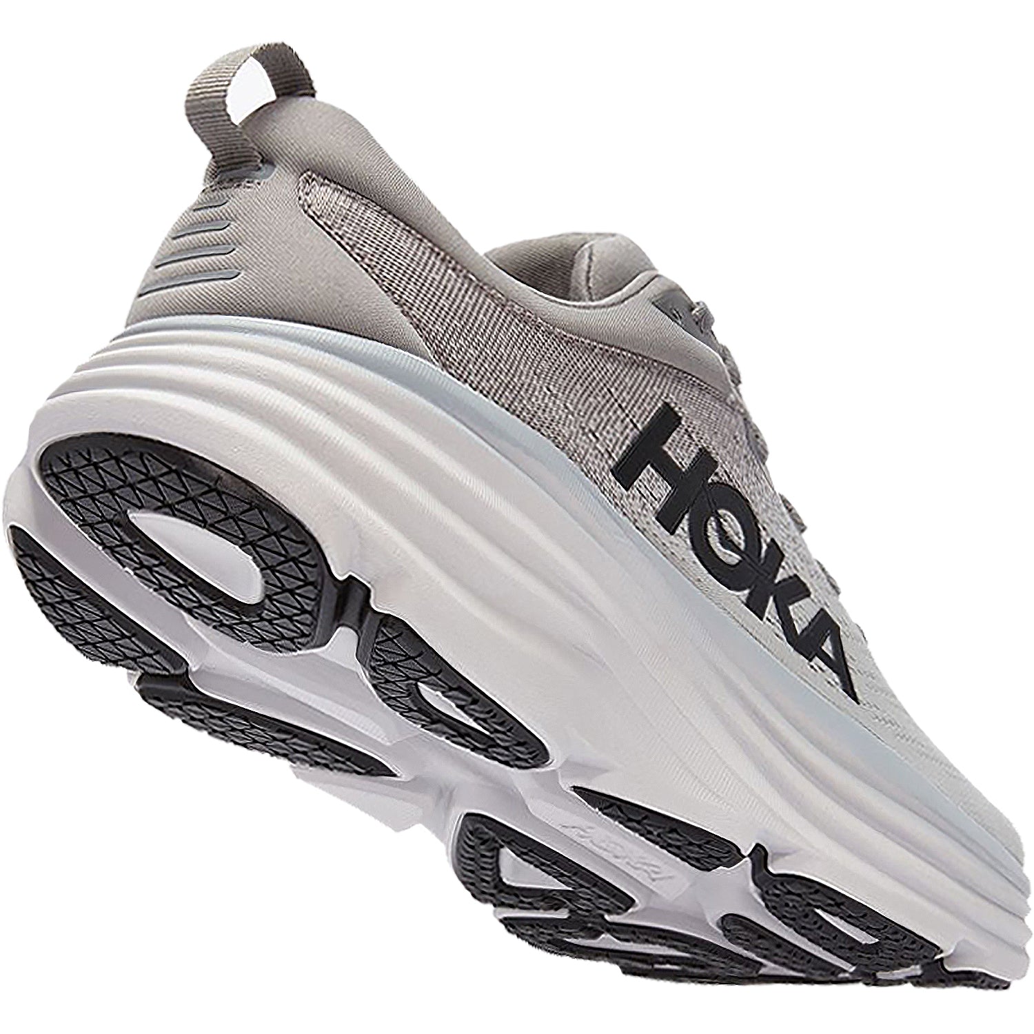 Mens Hoka one one Men's Hoka Bondi 8 Sharkskin/Harbor Mist Mesh Sharkskin/Harbor Mist Mesh