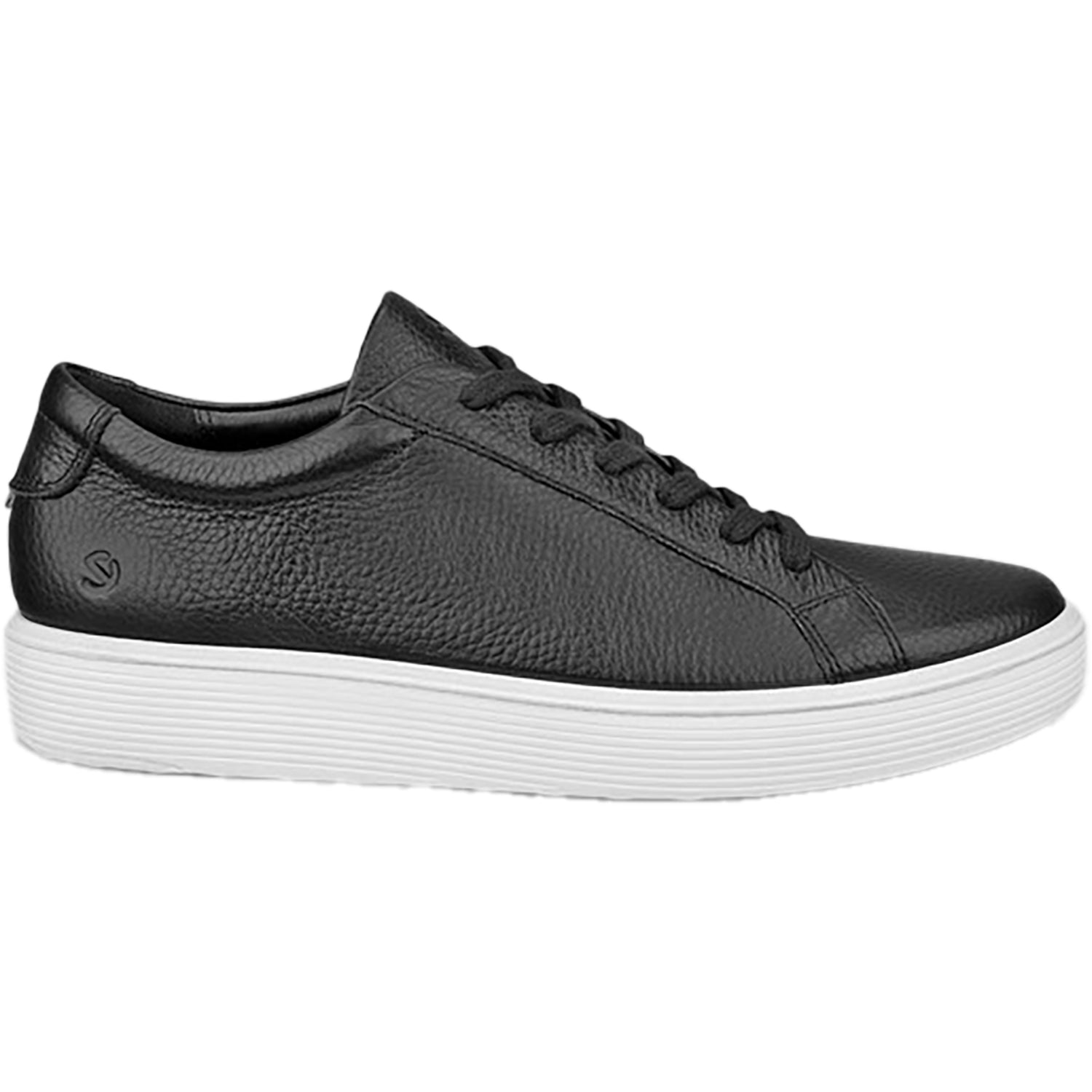 Womens Ecco Women's Ecco Soft 60 Sneaker Black Leather Black