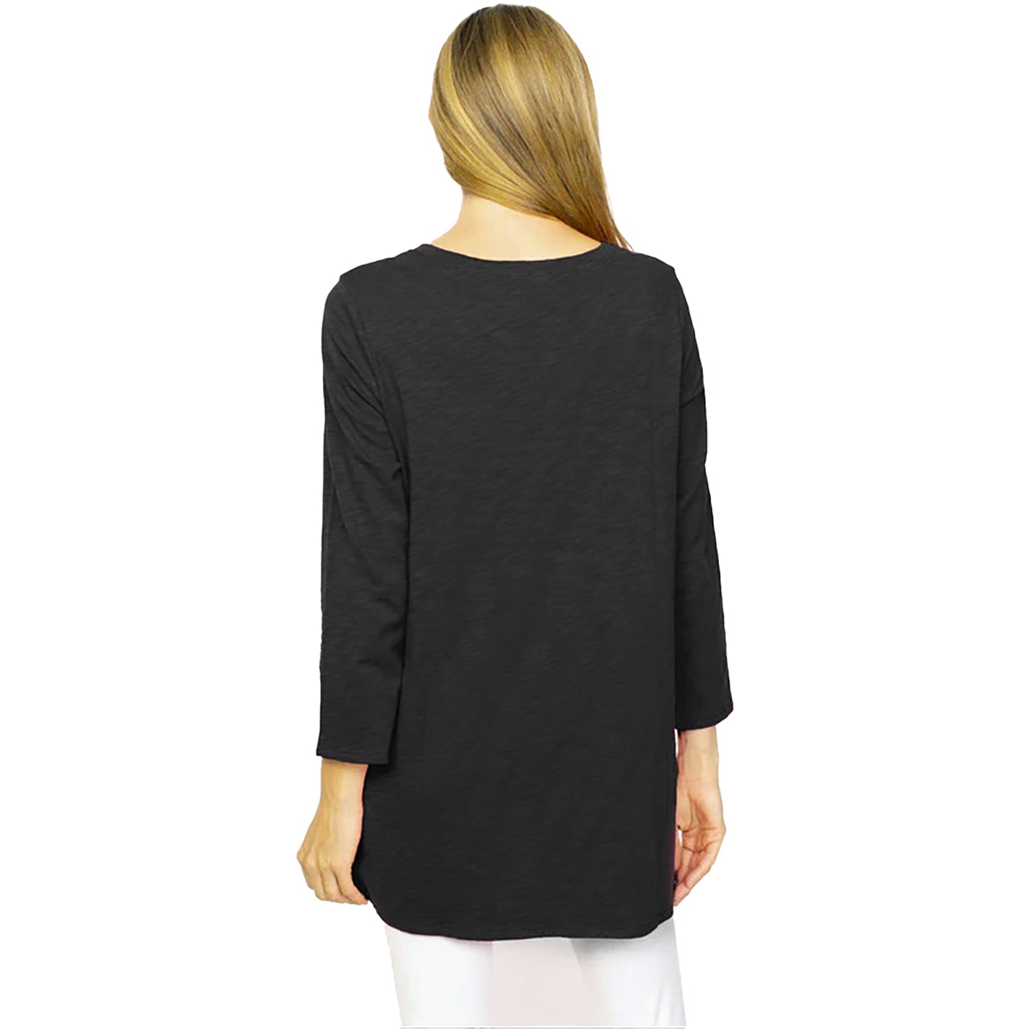 Womens Habitat Women's Habitat Pocket V-Neck Tunic Black Black