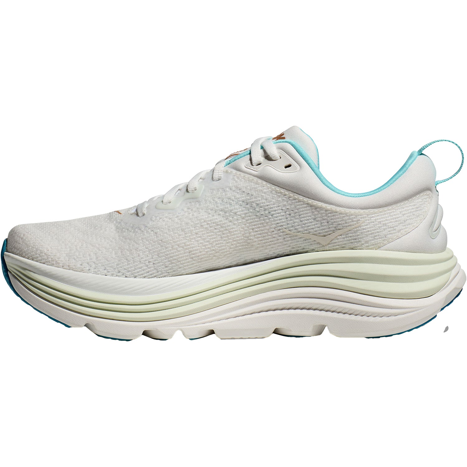 Womens Hoka one one Women's Hoka Gaviota 5 Frost/Rose Gold Mesh Frost/Rose Gold Mesh