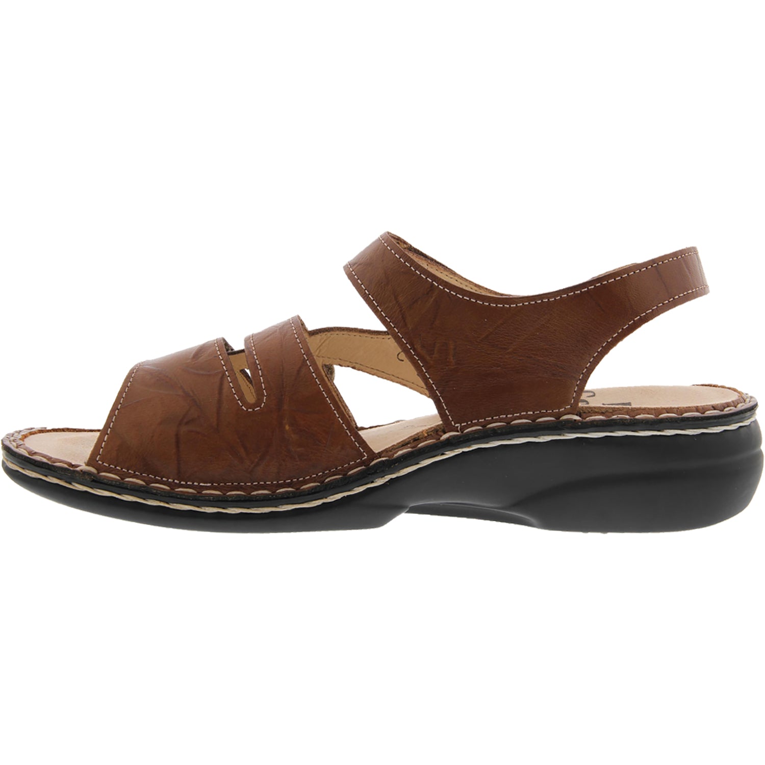 Womens Finn comfort Women's Finn Comfort Gomera Soft Cognac Plisseelight Leather Cognac Plisseelight Leather
