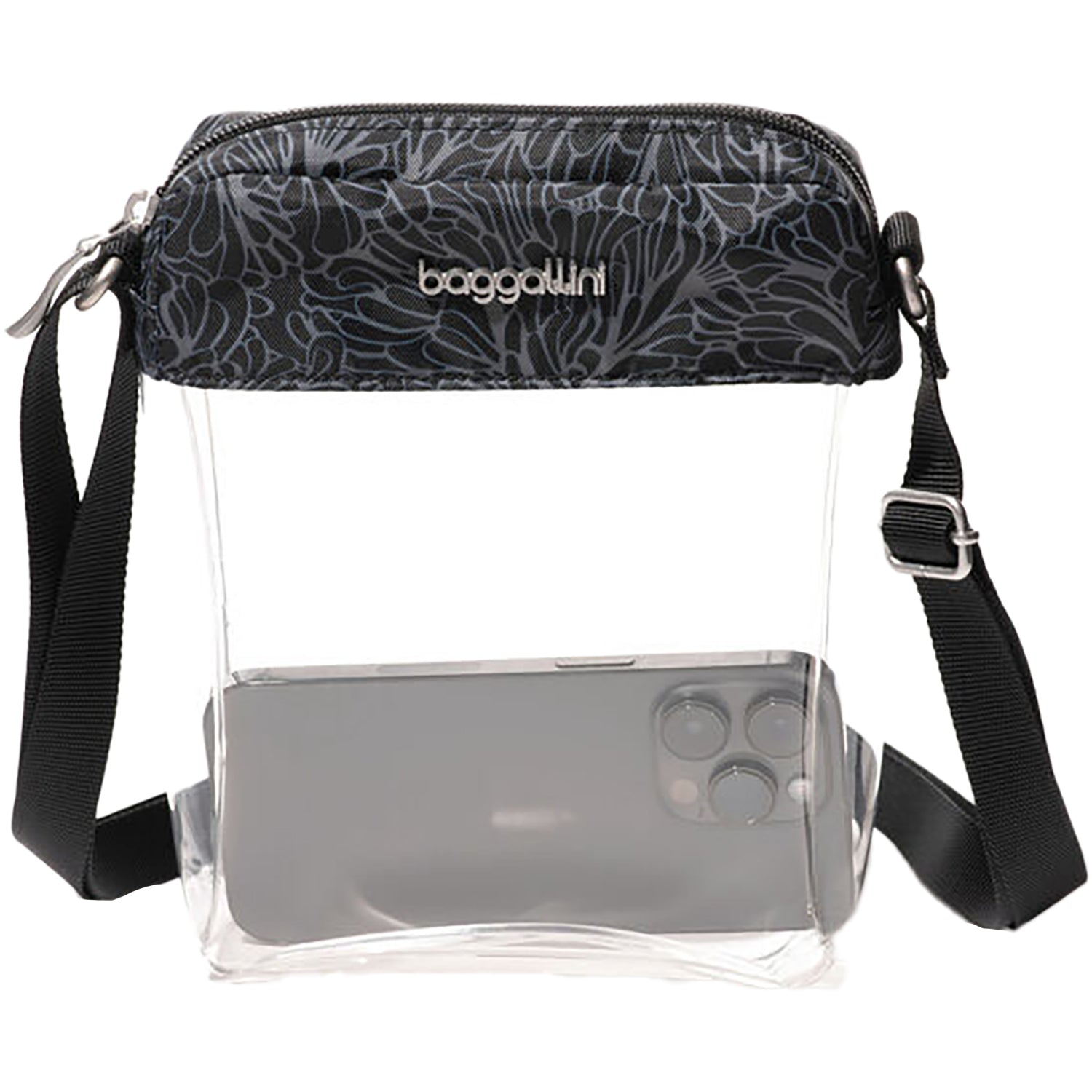 Baggallini Baggallini Clear Stadium Explorer Crossbody Midnight Blossom Midnight Blossom