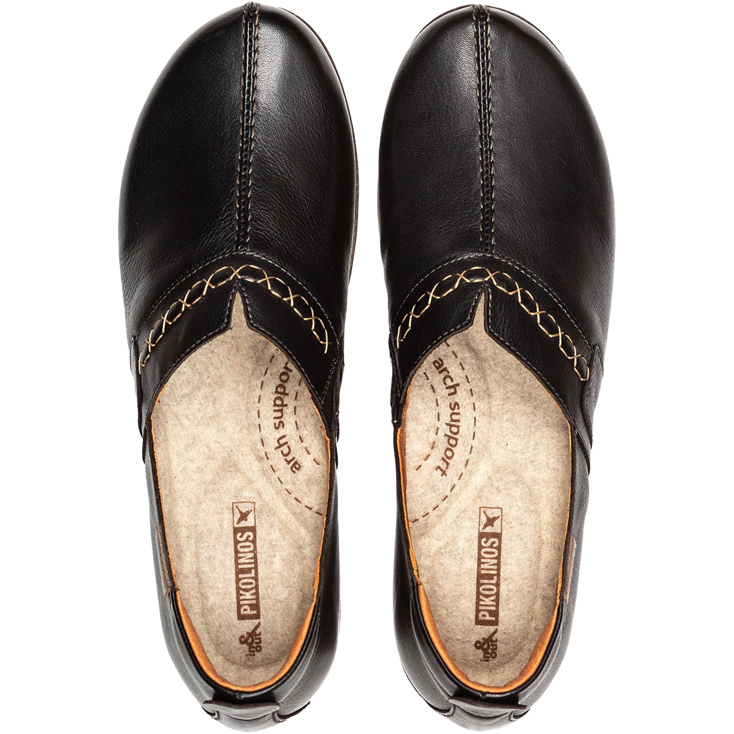 Womens Pikolinos Women's Pikolinos Granada W0W-3627 Black Leather Black Leather