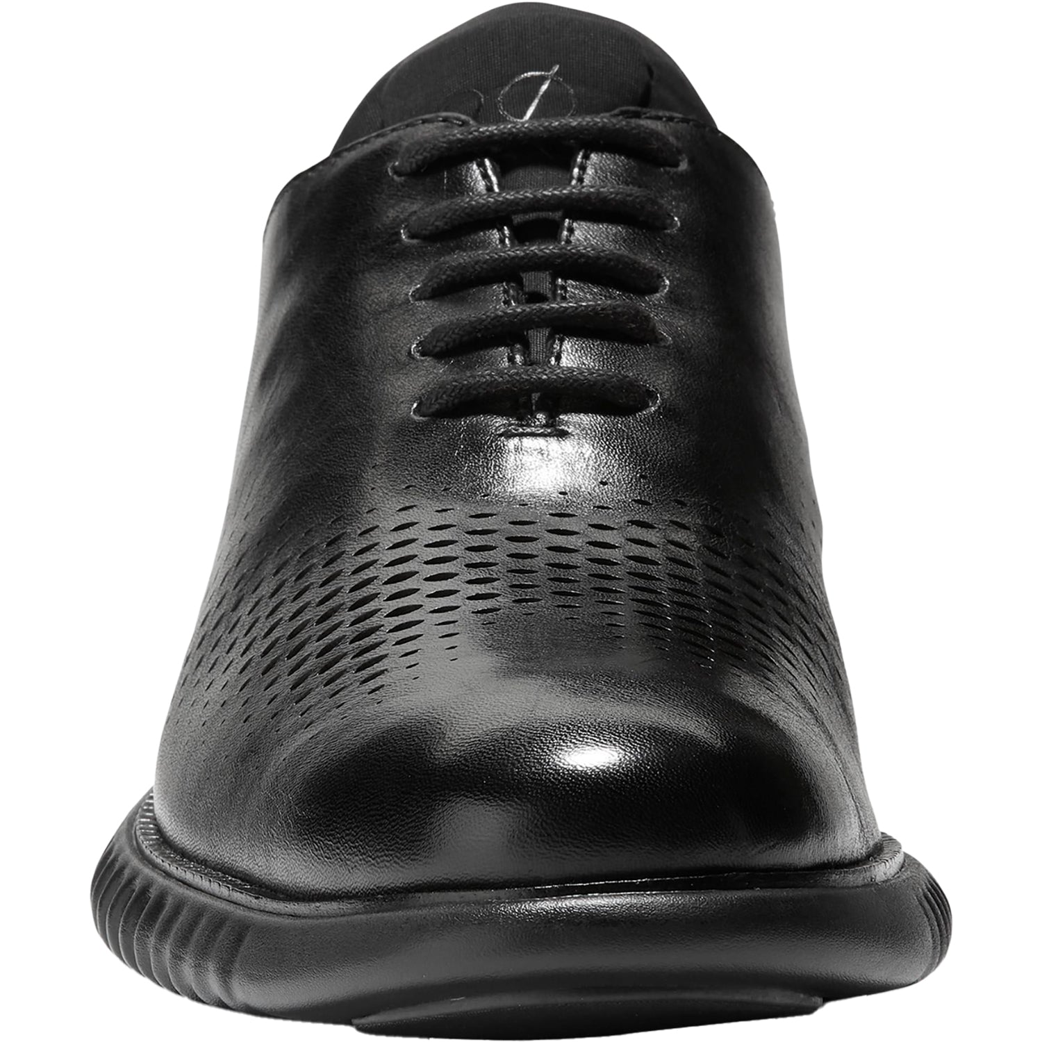 Mens Cole haan Men's Cole Haan 2.ZERØGRAND Laser Wingtip Black Leather Black Leather