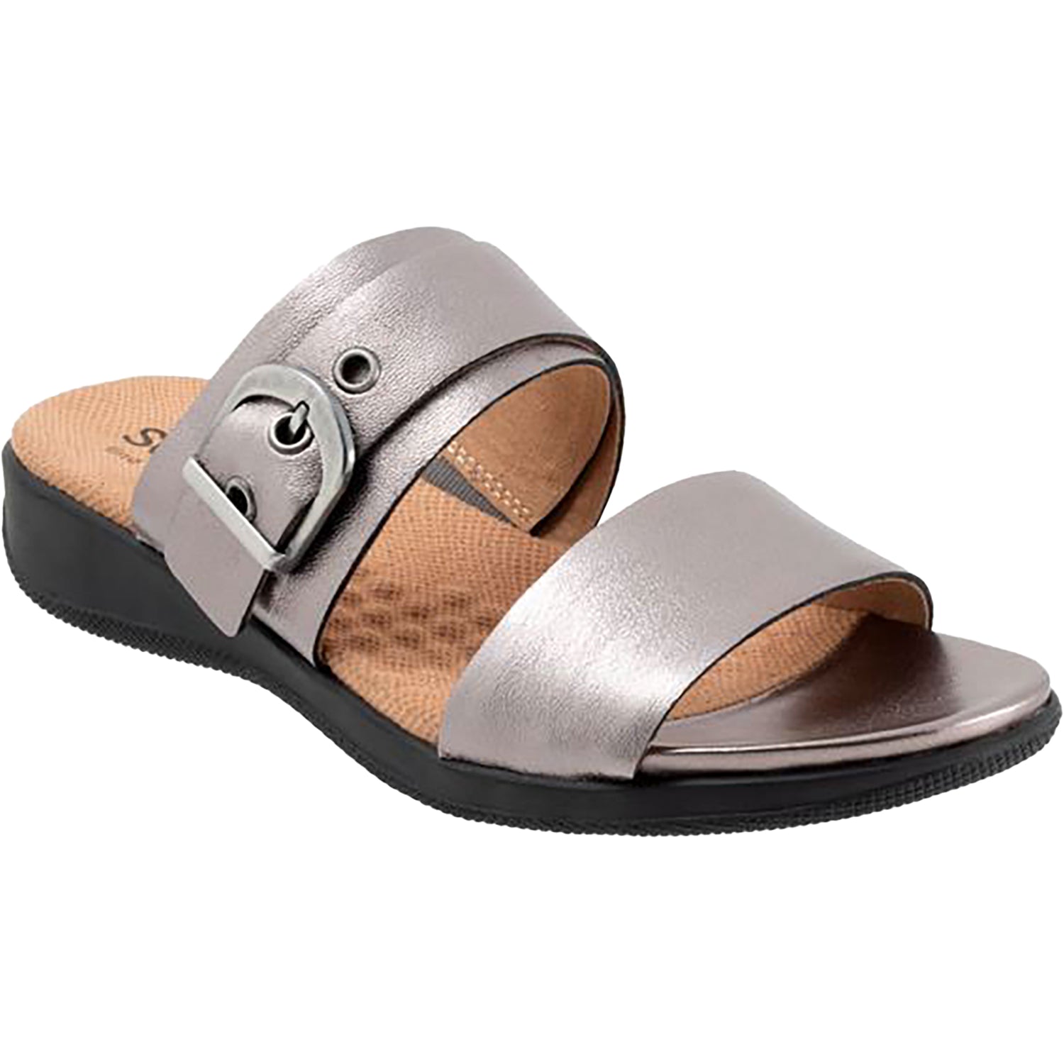 Womens Soft walk Women's Soft Walk Toki Pewter Leather Pewter Leather