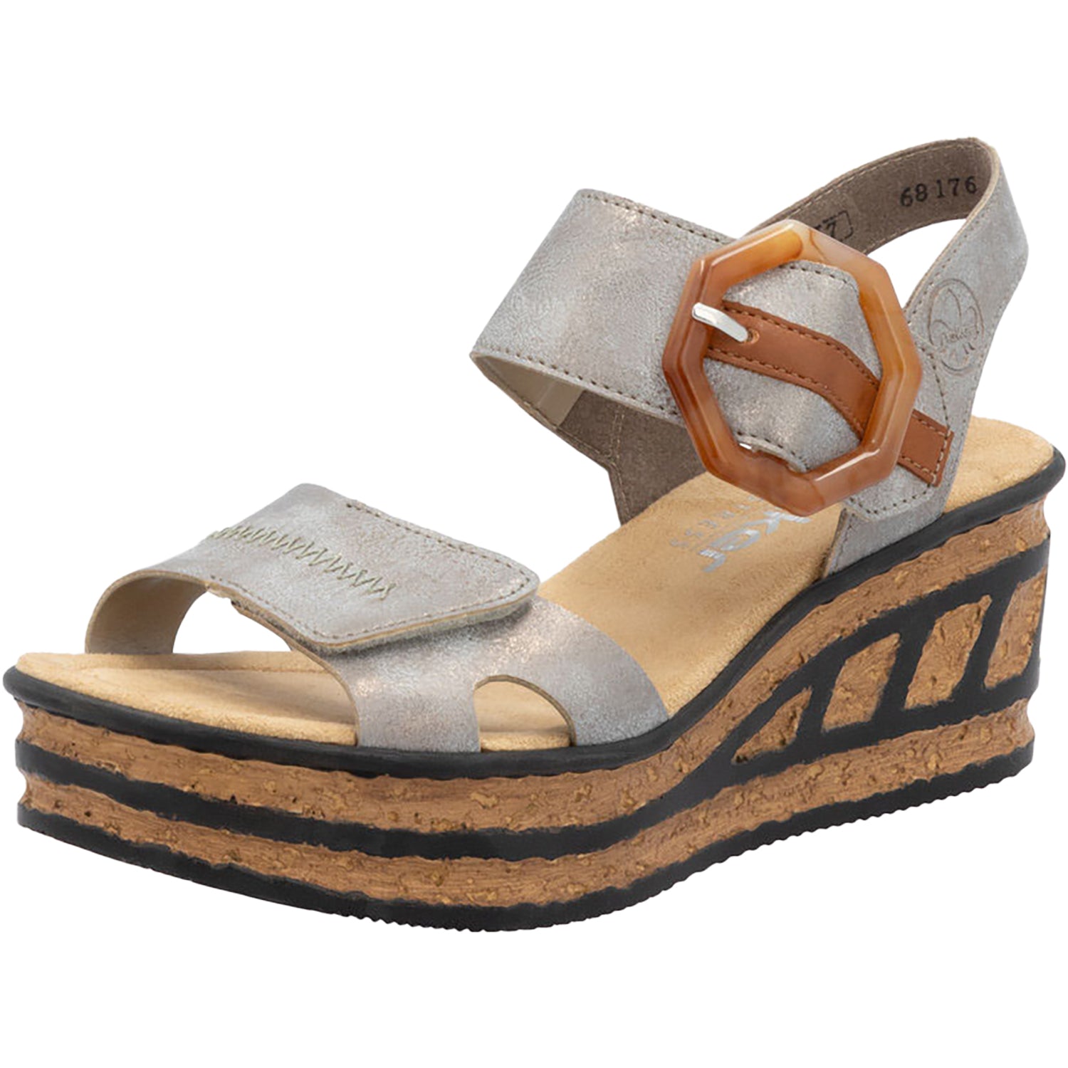 Womens Rieker Women's Rieker 68176-40 Grey/Cayenne Synthetic Grey/Cayenne Synthetic