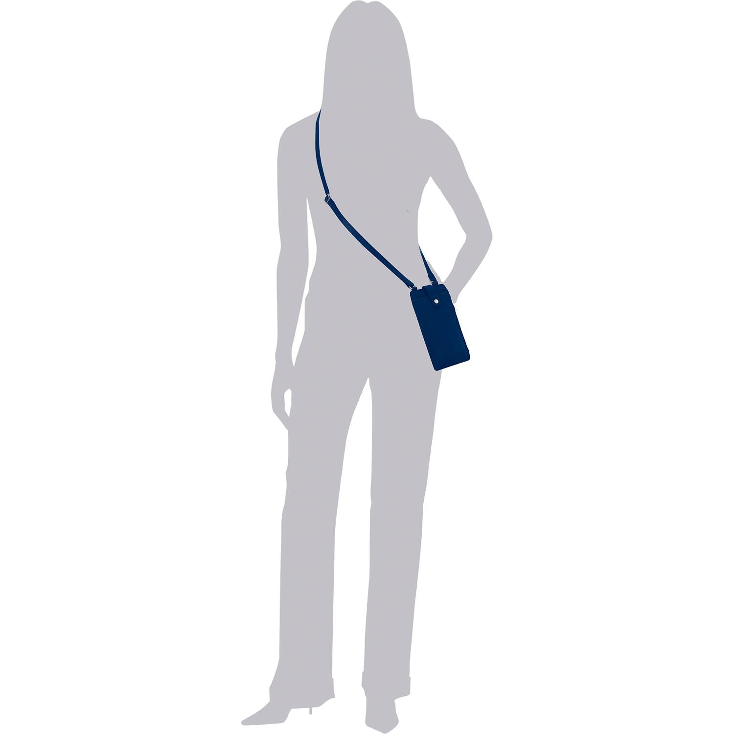 Womens Baggallini Women's Baggallini On The Run Phone Case Pacific Nylon Pacific Nylon