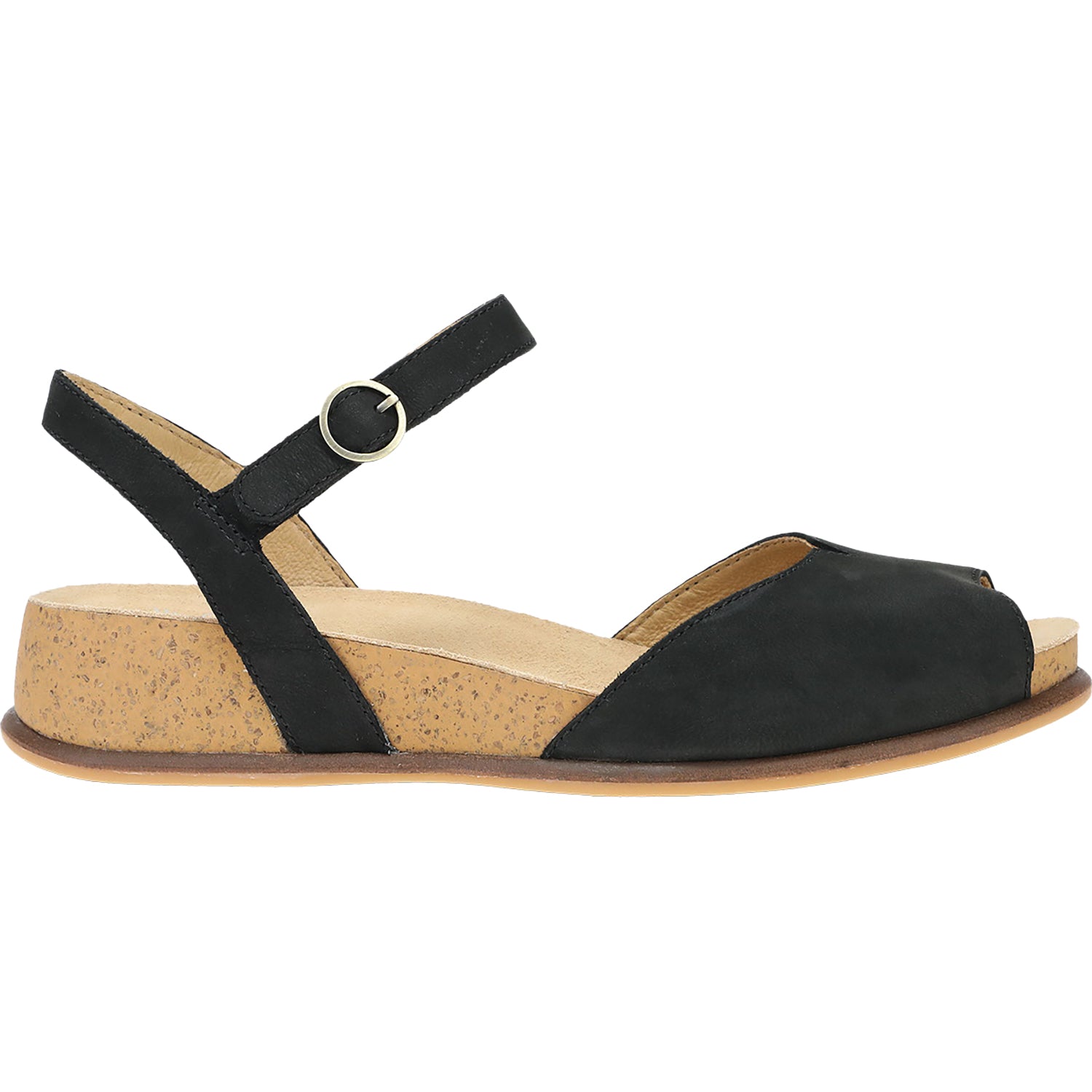 Womens Dansko Women's Dansko Cass Black Milled Nubuck Black Milled Nubuck