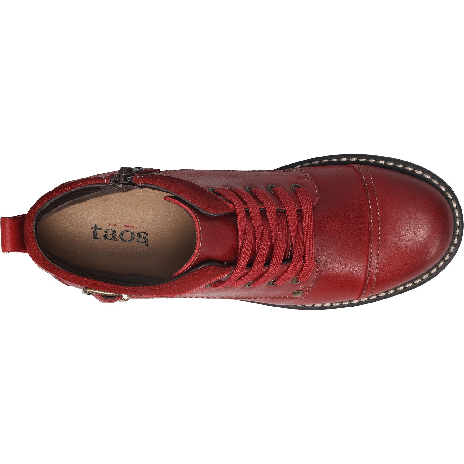 Womens Taos Women's Taos Mini Crave Red Leather Red Leather