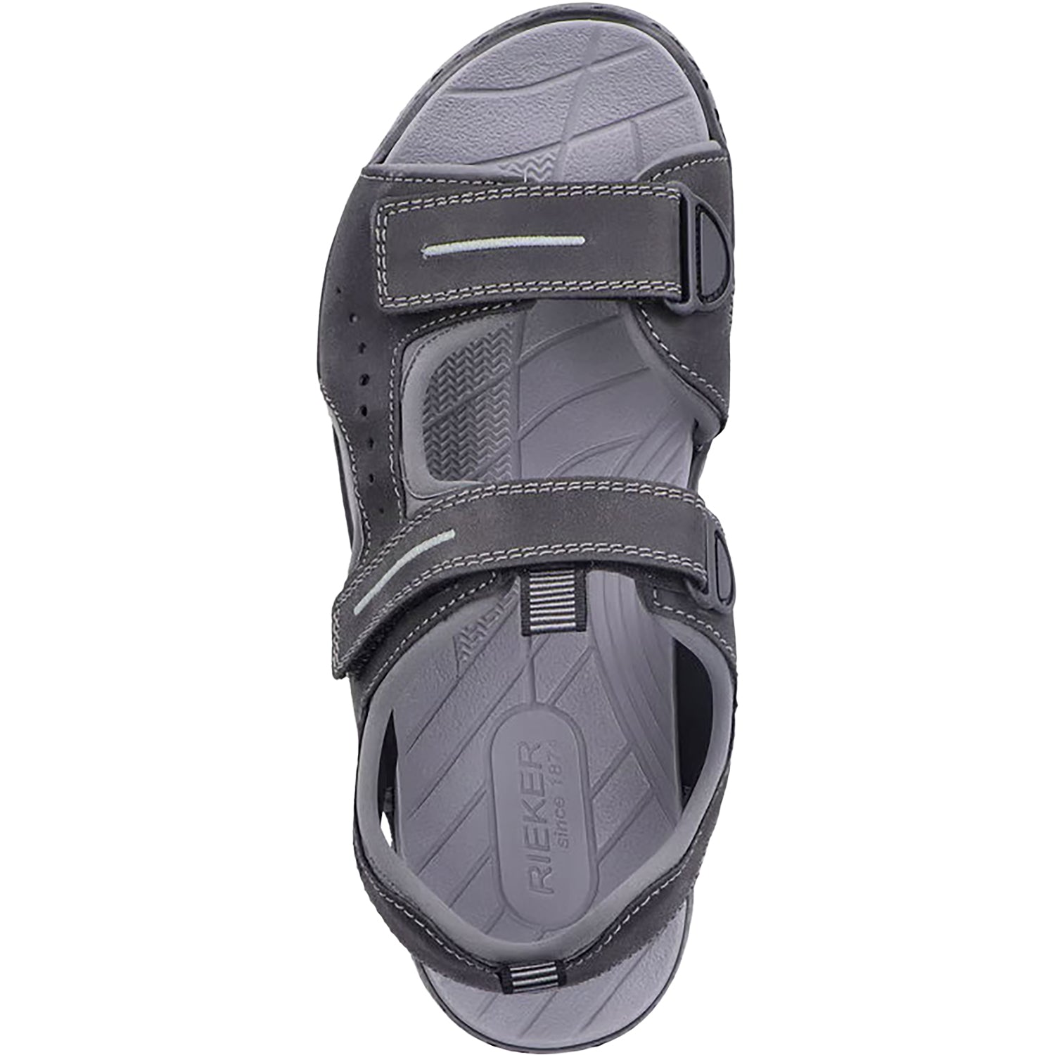 Mens Rieker Men's Rieker 21861-00 CLEMENS 61 Schwarz/Blei Synthetic Schwarz/Blei Synthetic
