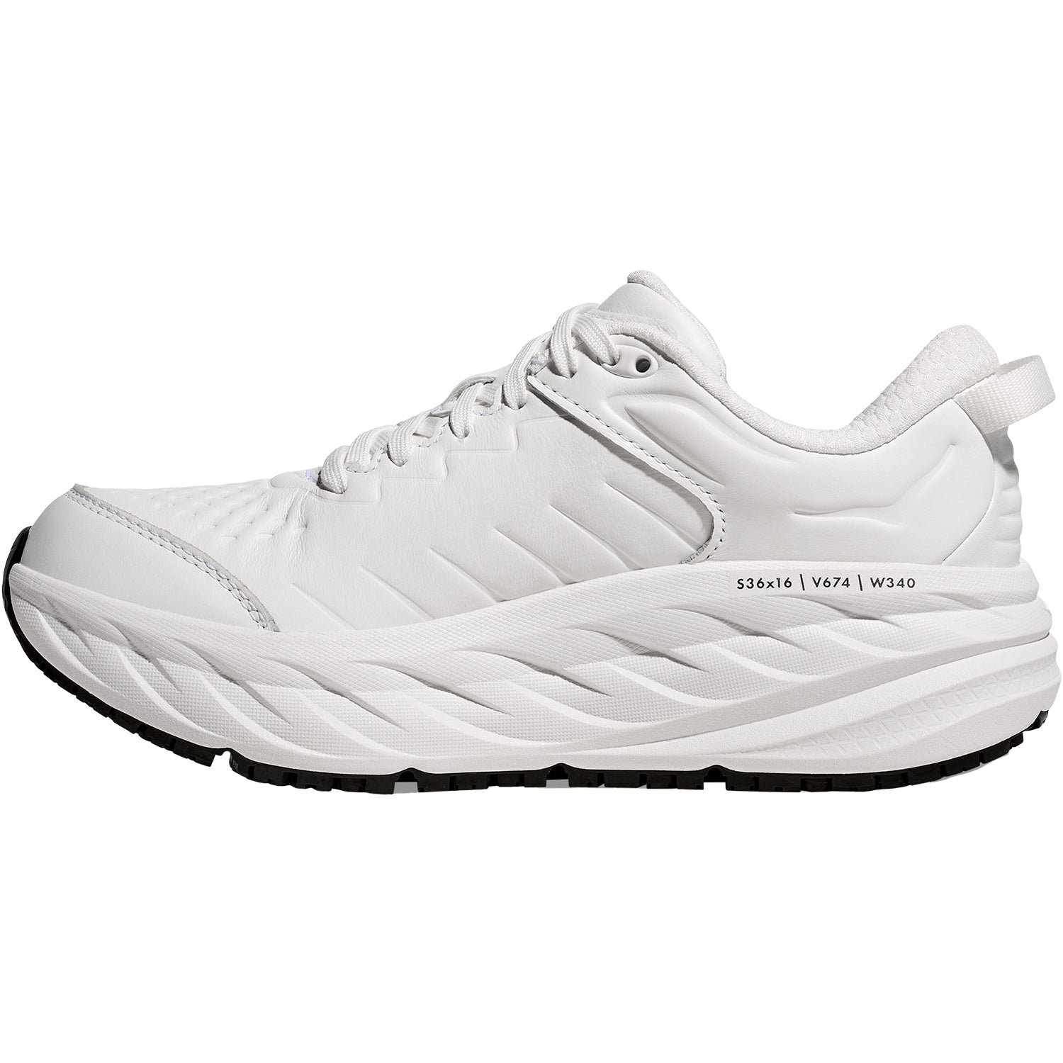 Womens Hoka one one Women's Hoka Bondi SR Frost/Frost Leather Frost/Frost Leather