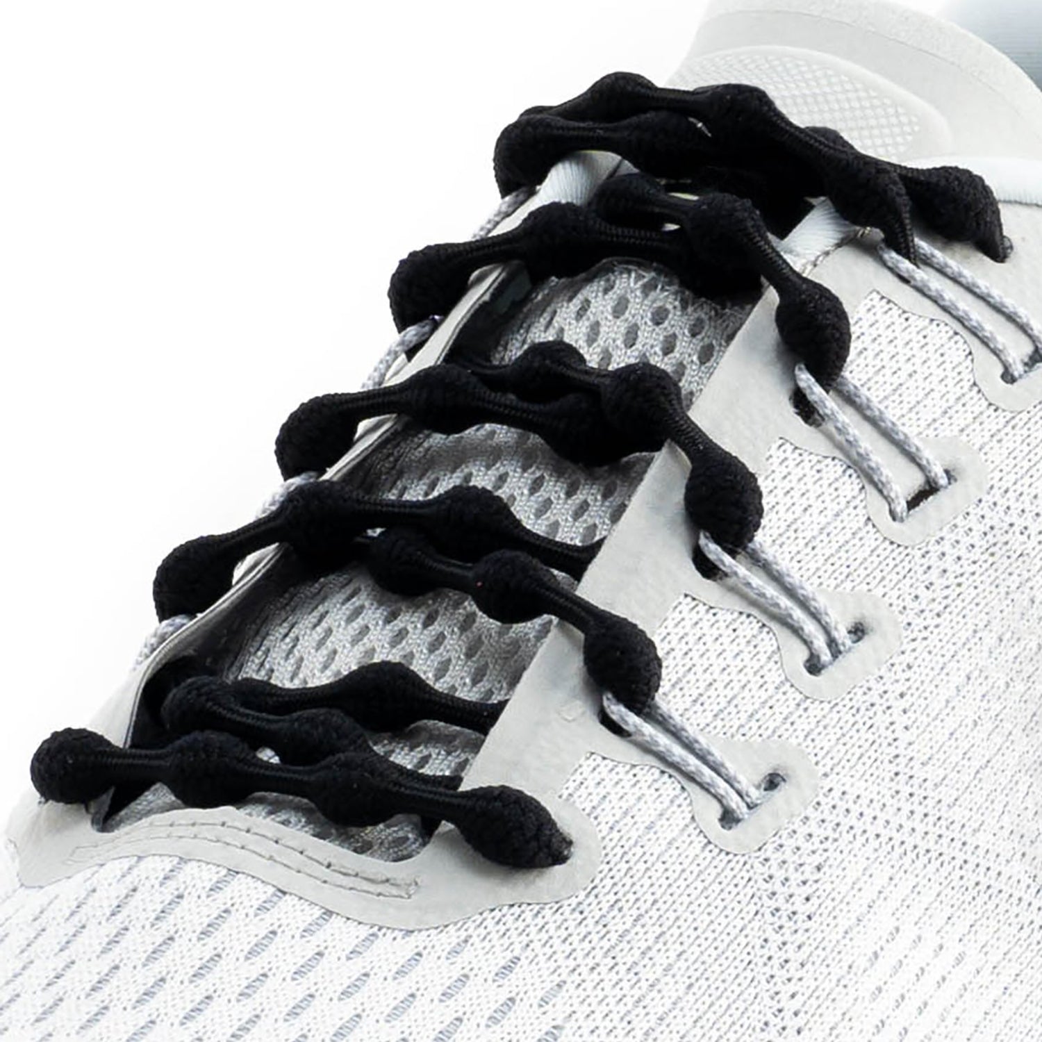 Unisex Caterpy Unisex Caterpy Run Performance Elastic No Tie Shoelaces Jaguar Black Jaguar Black