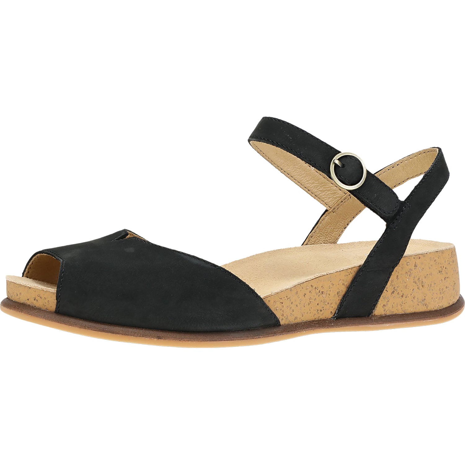 Womens Dansko Women's Dansko Cass Black Milled Nubuck Black Milled Nubuck