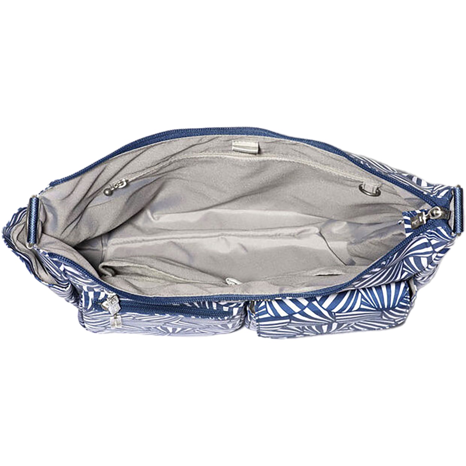 Womens Baggallini Baggallini Modern Everywhere Hobo Navy Shell Nylon Navy Shell Nylon