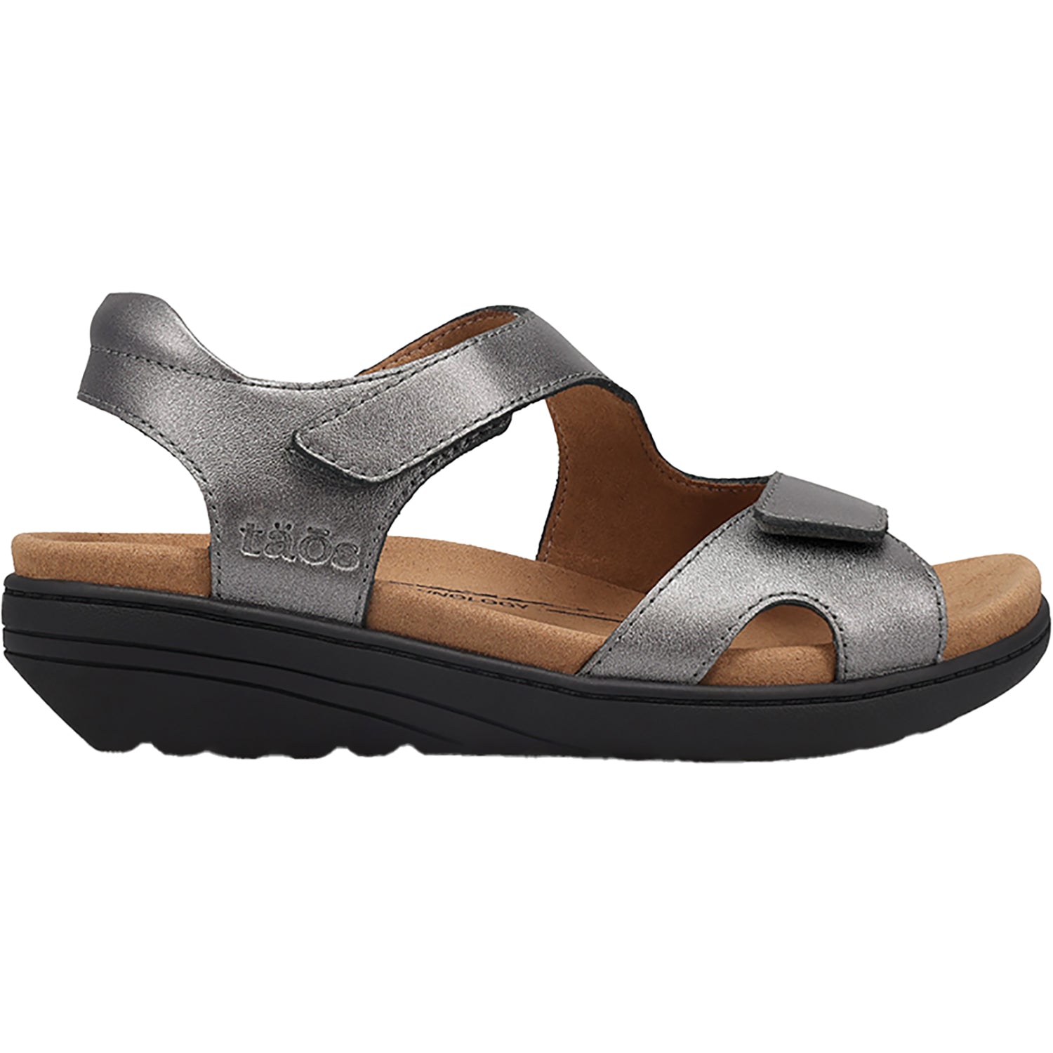 Womens Taos Women's Taos Serene Pewter Leather Pewter Leather