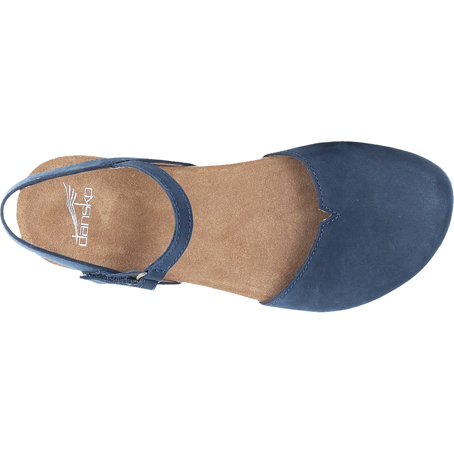 Womens Dansko Women's Dansko Rowan Navy Milled Nubuck Navy Milled Nubuck