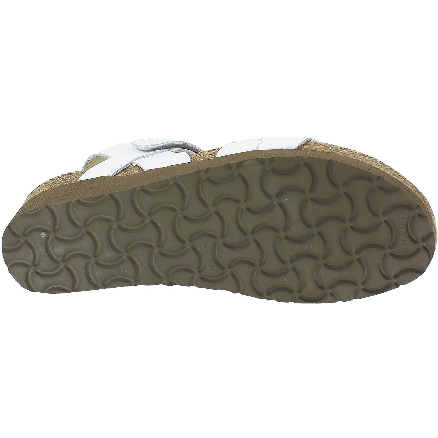 Womens Naot Women's Naot Krista White Leather White Leather