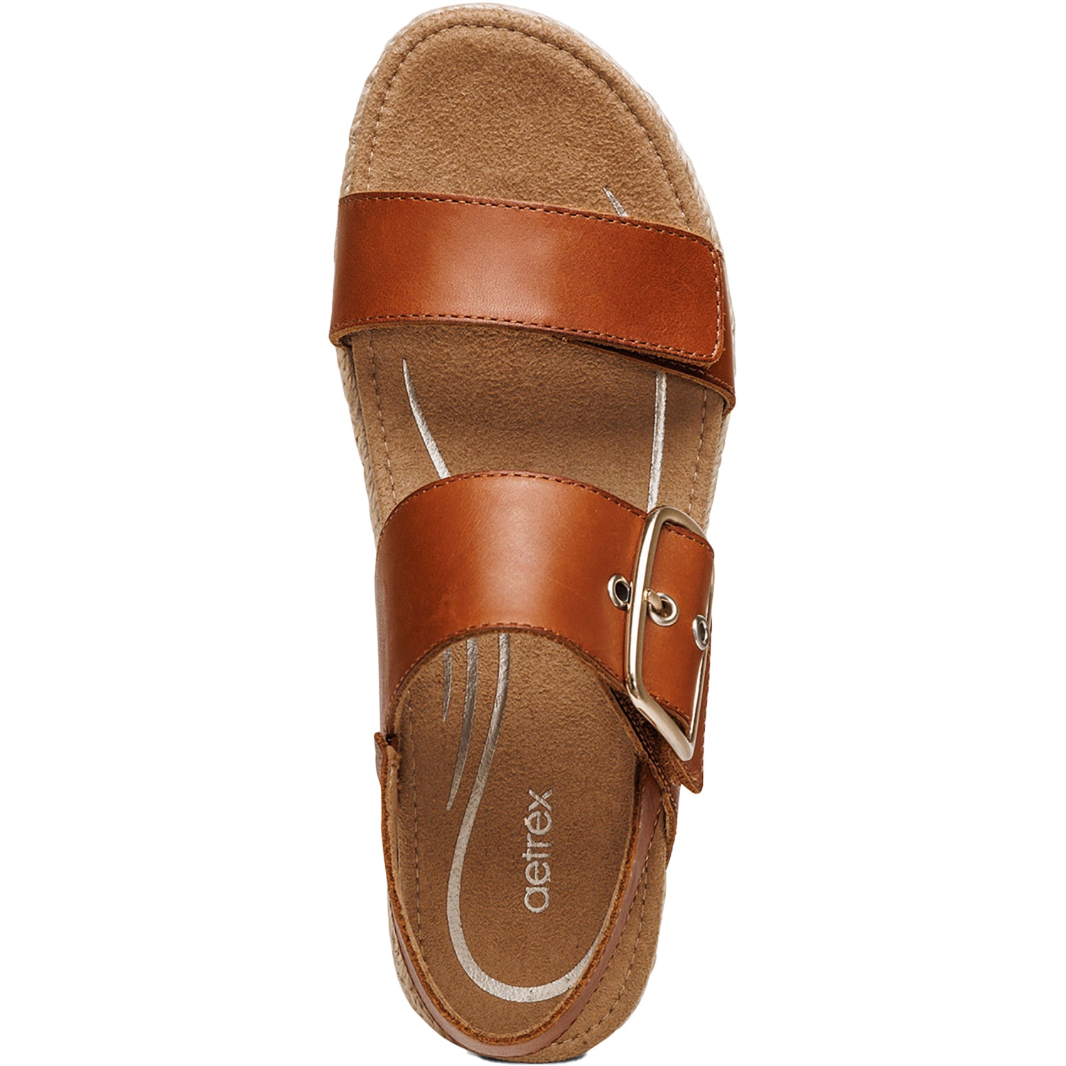 Womens Aetrex Women's Aetrex Vania Cognac Leather Cognac Leather