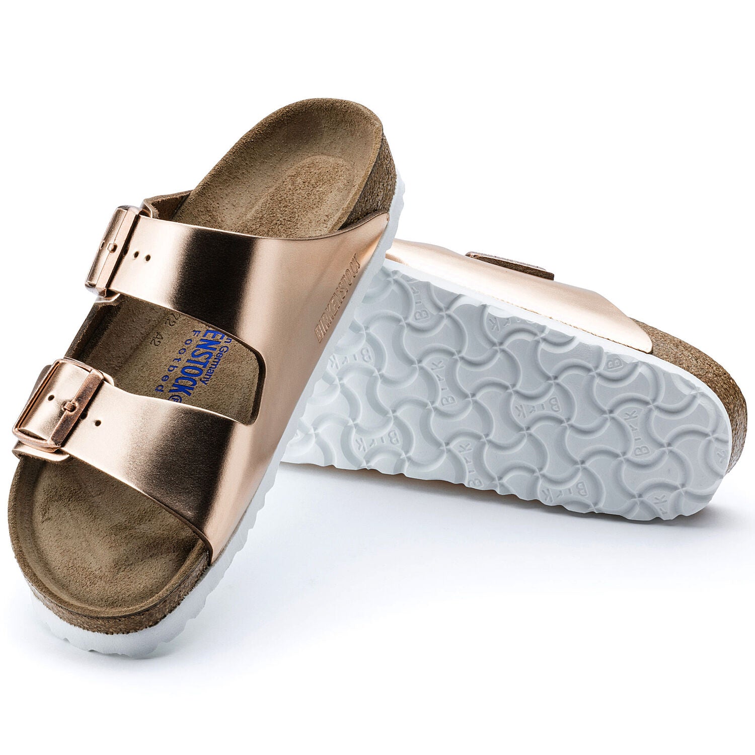 Womens Birkenstock Women's Birkenstock Arizona Soft Footbed Copper Leather Copper Leather