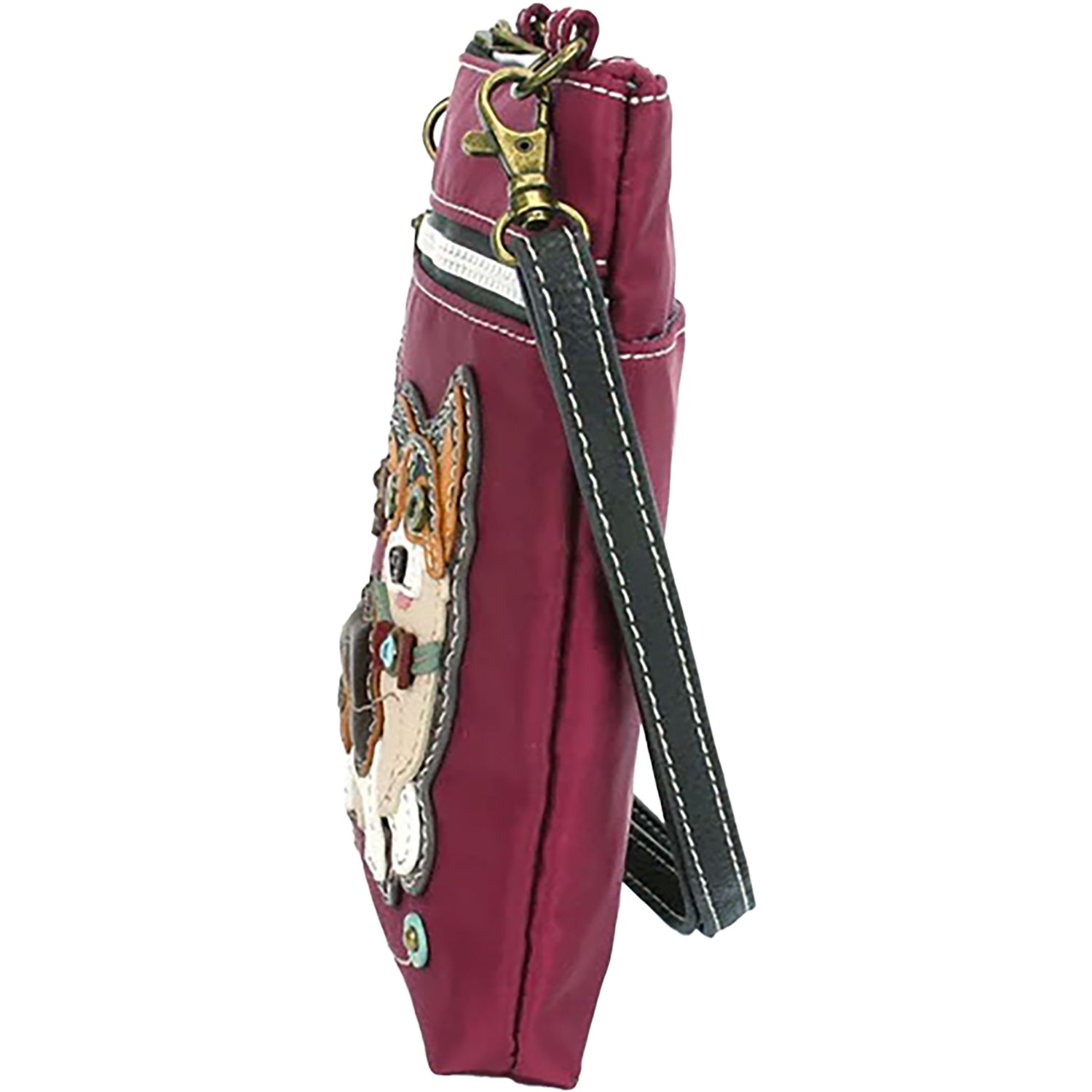 Chala Chala Corgi Cellphone Xbody Burgundy Synthetic Burgundy Synthetic