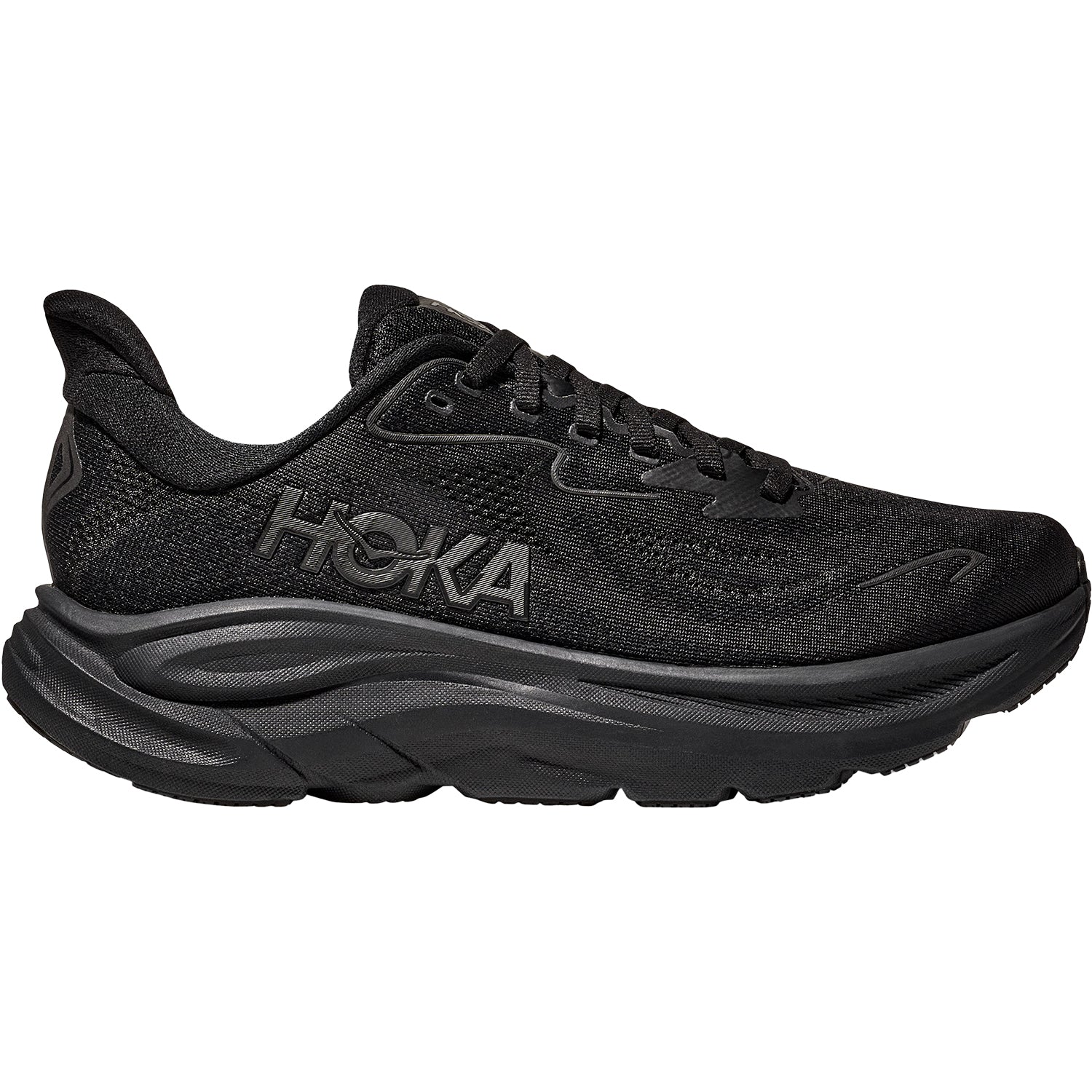 Womens Hoka one one Women's Hoka Clifton 10 Black/Black Black/Black