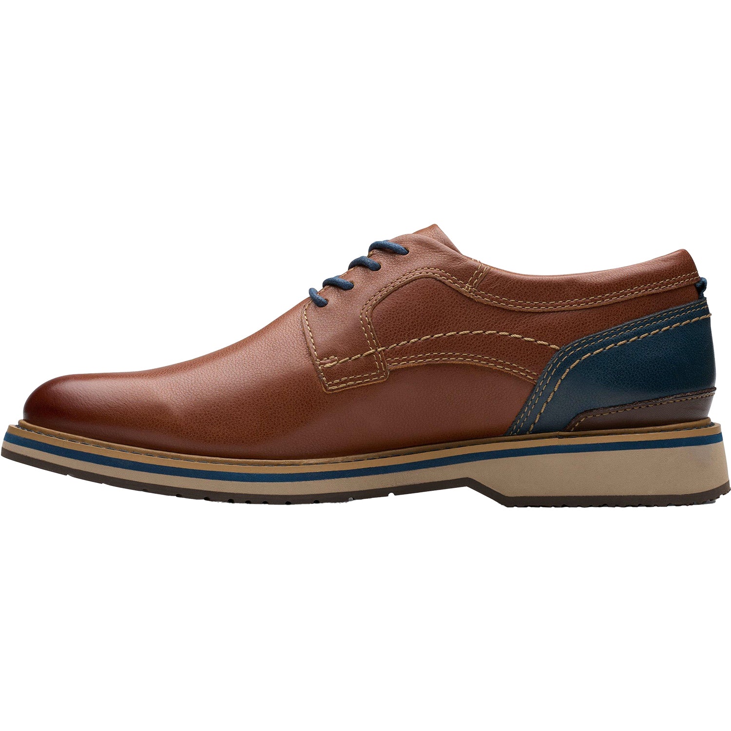 Mens Clarks Men's Clarks Monahan Plain Tan Leather Tan Leather