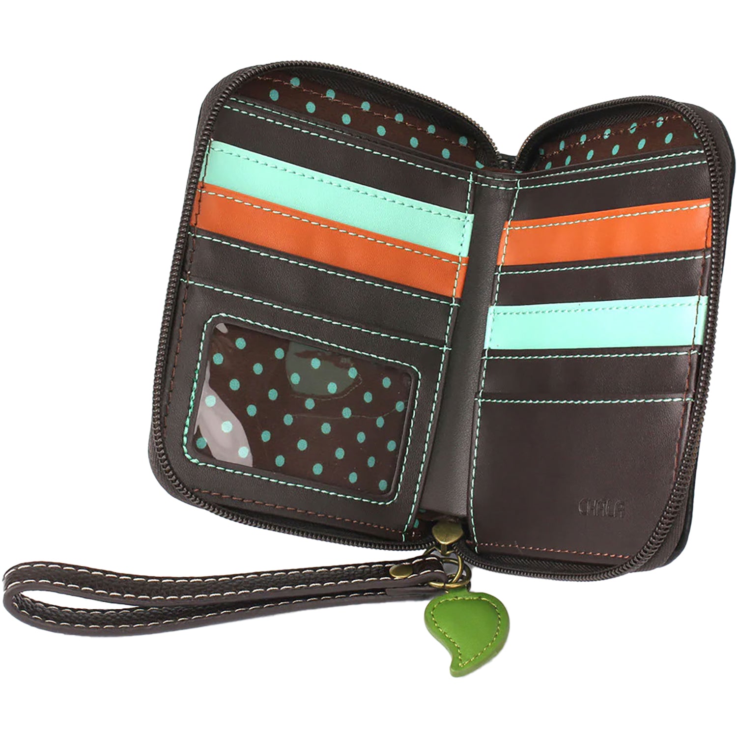 Unisex Chala Chala Zip-Around Wallet Sunflower Black Sunflower Black