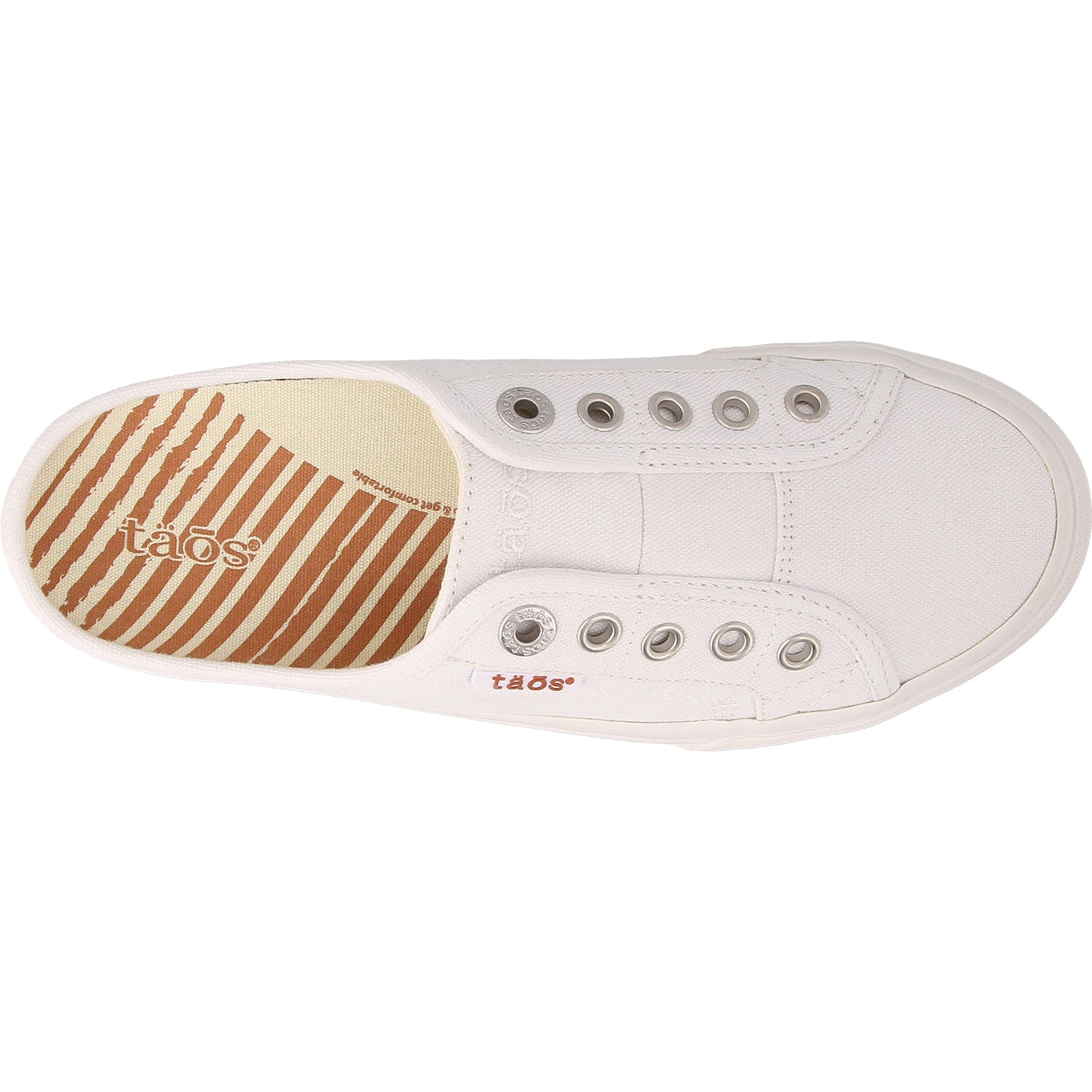 Womens Taos Women's Taos EZ Soul White Canvas White Canvas