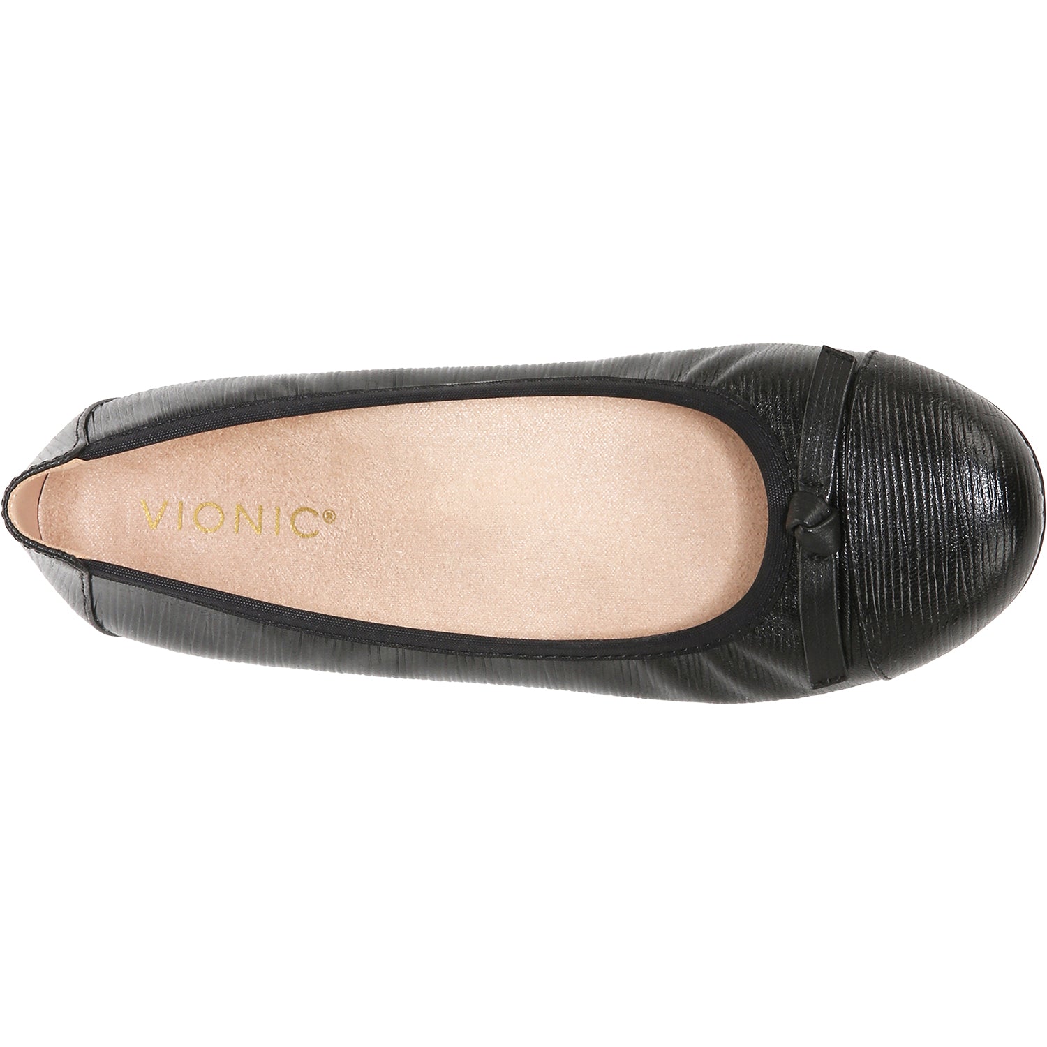 Womens Vionic Women's Vionic Amorie Black Wavy Leather Black Wavy Leather