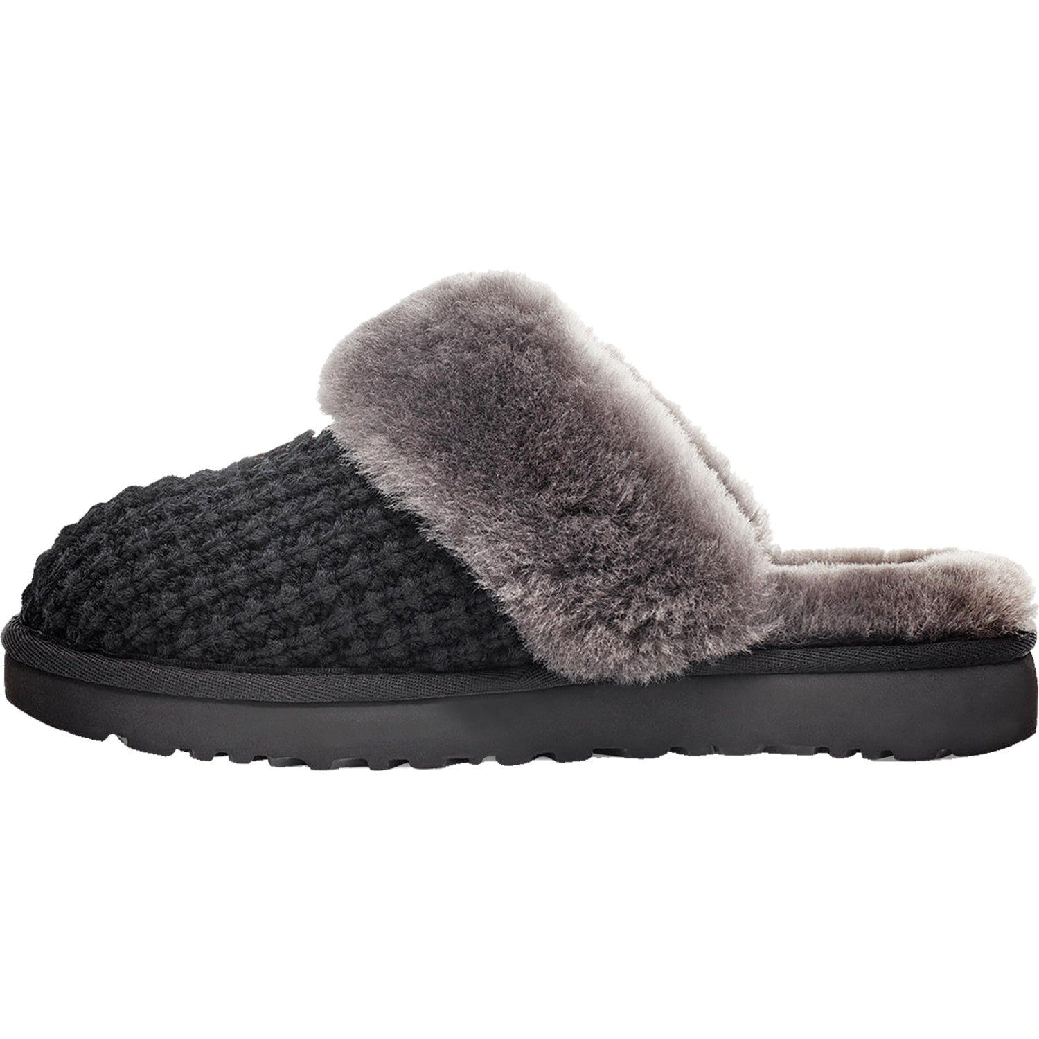 Womens Ugg Women's UGG Cozy Black Knit Fabric Black Knit Fabric