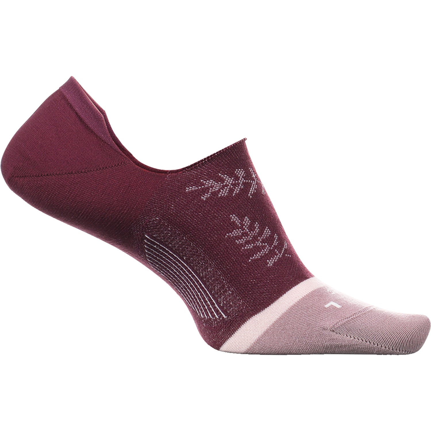 Womens Feetures Women's Feetures Everyday No Show Socks Fern Leaf Plum Fern Leaf Plum