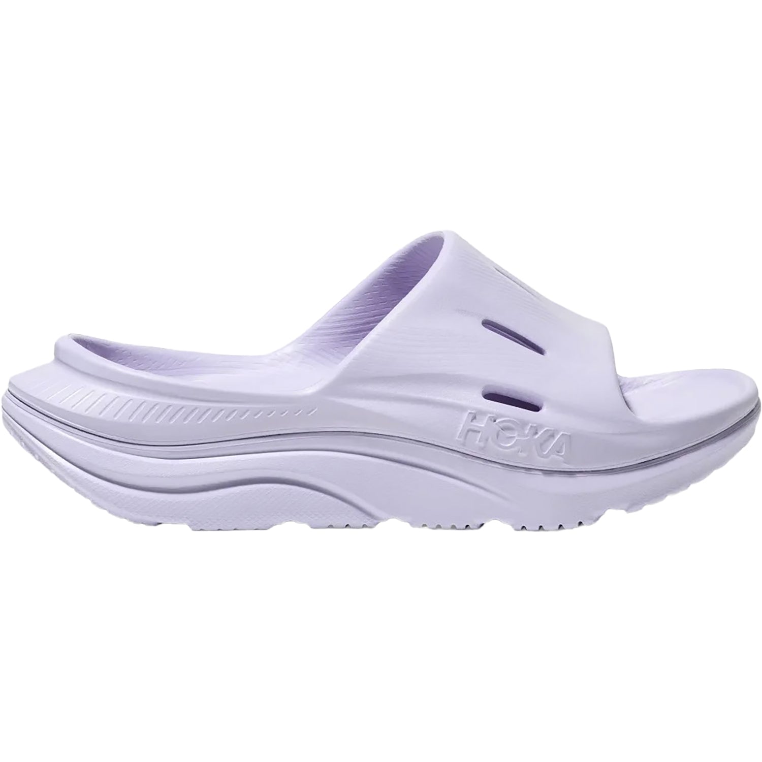 Unisex Hoka one one Unisex Hoka Ora Recovery Slide 3 Ether/Ether EVA Ether/Ether EVA