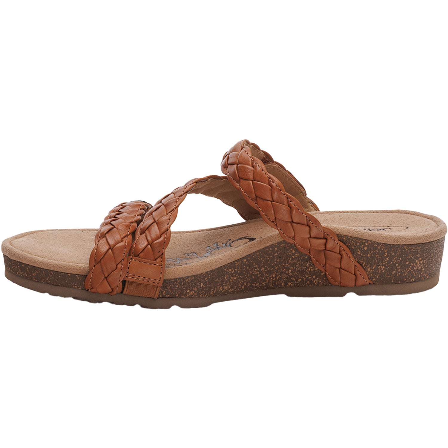Womens Aetrex Women's Aetrex Josie Ginger Braided Leather Ginger