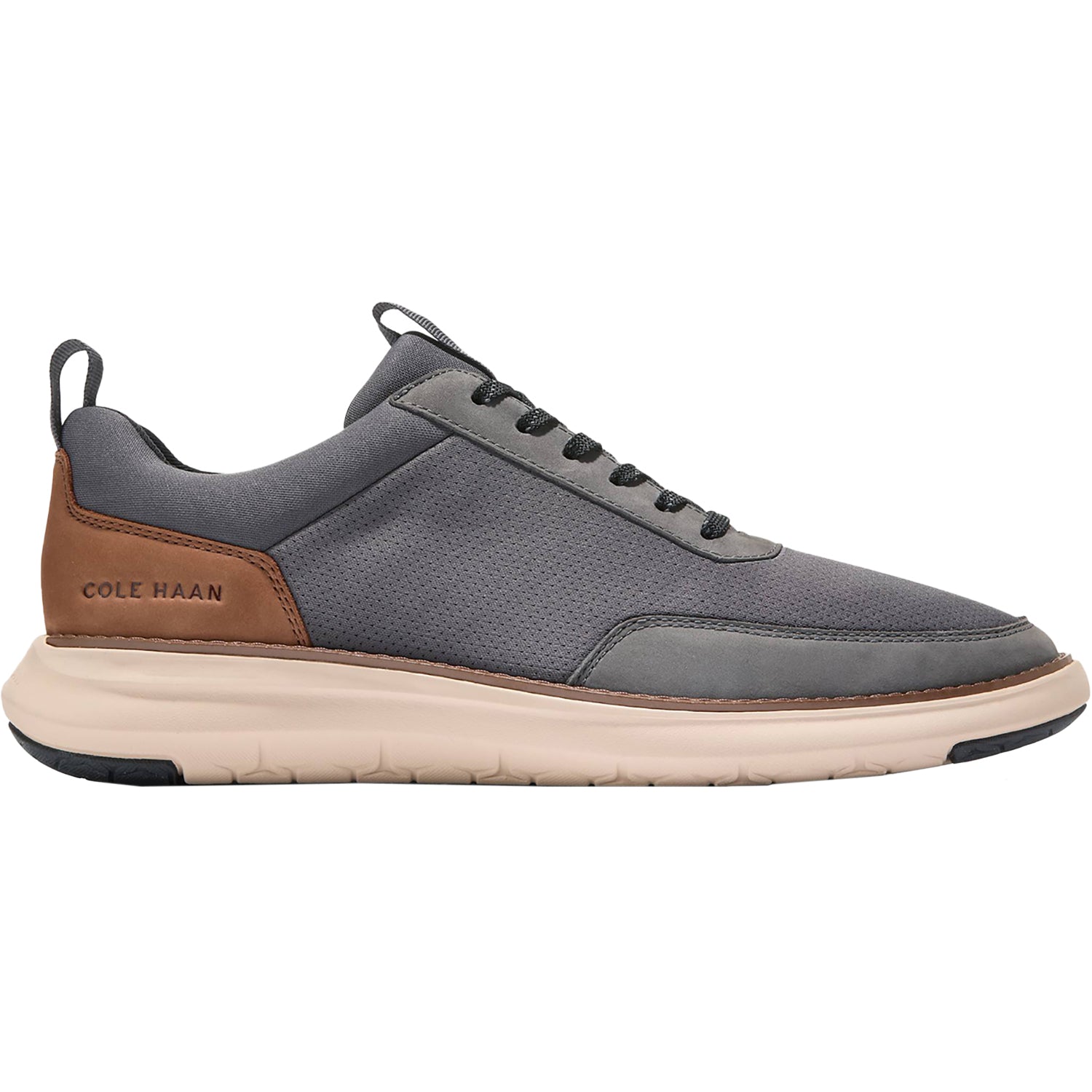 Mens Cole haan Men's Cole Haan Grand Remix Sneaker Grey/British Tan Leather Grey Magnet/British Tan