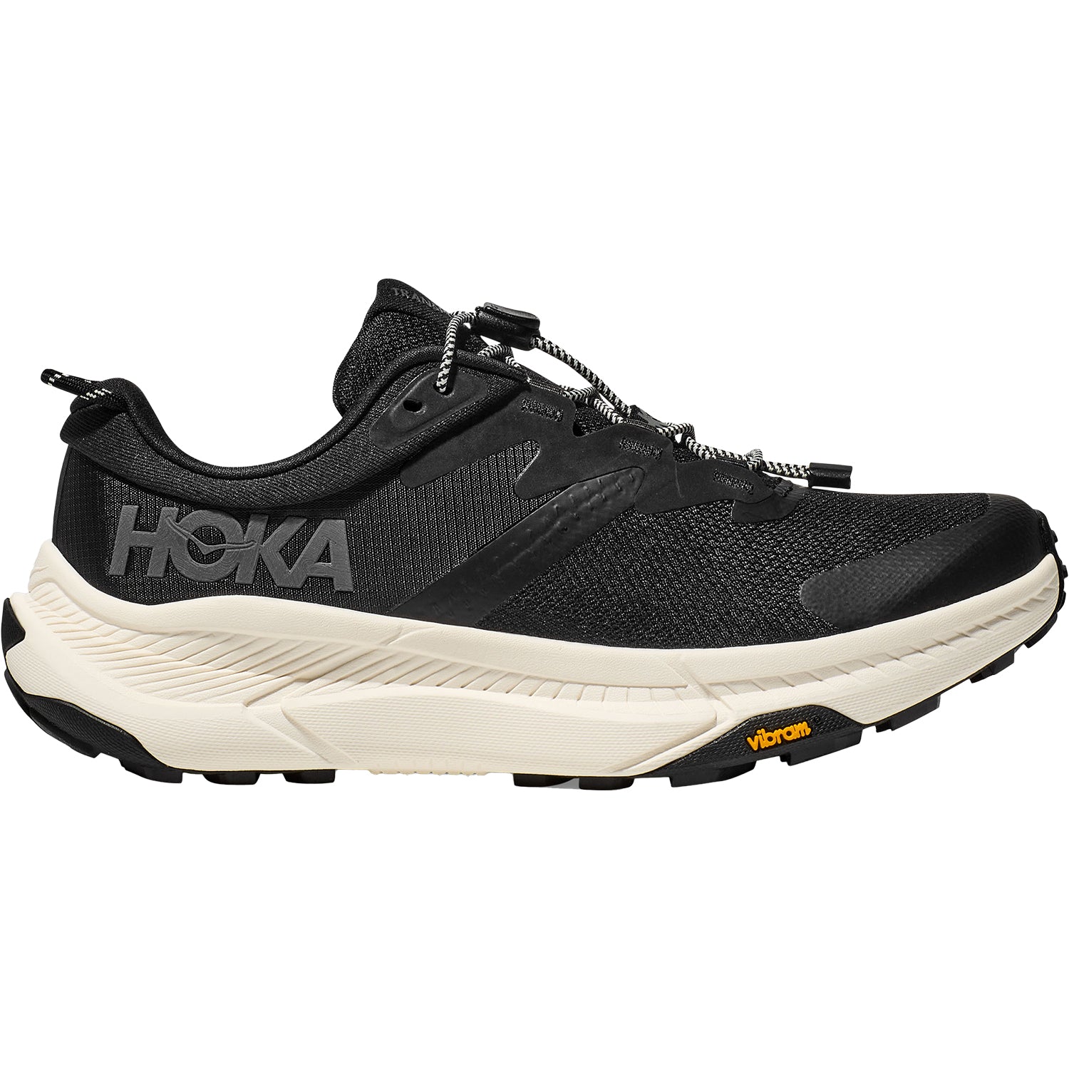 Mens Hoka one one Men's Hoka Transport Black/Alabaster Mesh Black/Alabaster Mesh