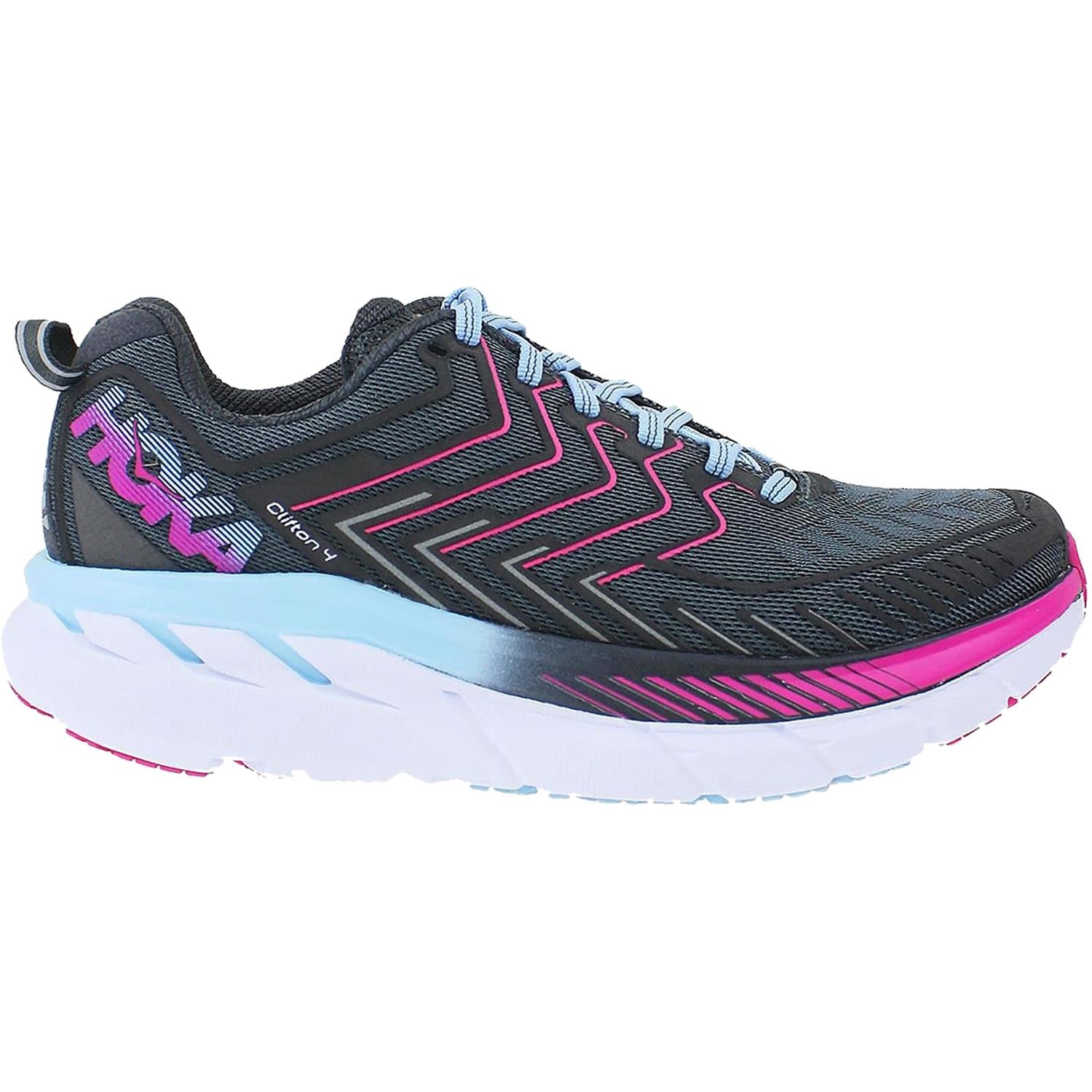 Womens Hoka one one Women's Hoka One One Clifton 4 Rock/Asphalt Mesh Rock/Asphalt Mesh