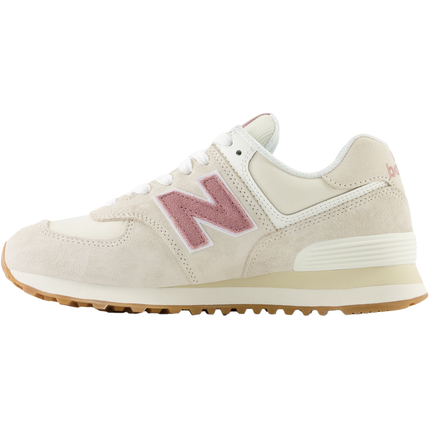 Womens New balance Women's New Balance WL574QC2 Linen/Rosewood Suede Linen/Rosewood Suede