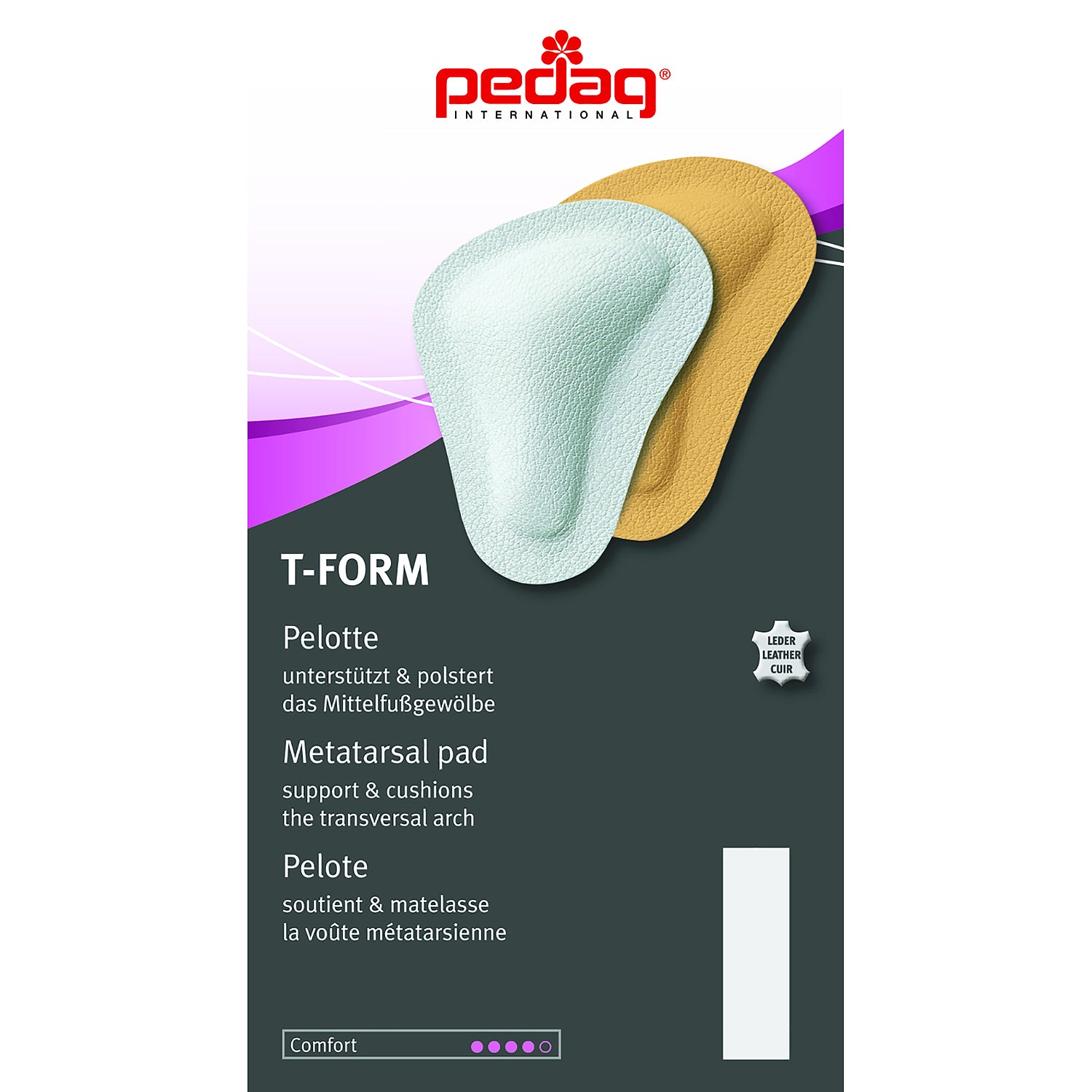 Unisex Pedag Unisex Pedag T-Form Metatarsal Arch Inserts White