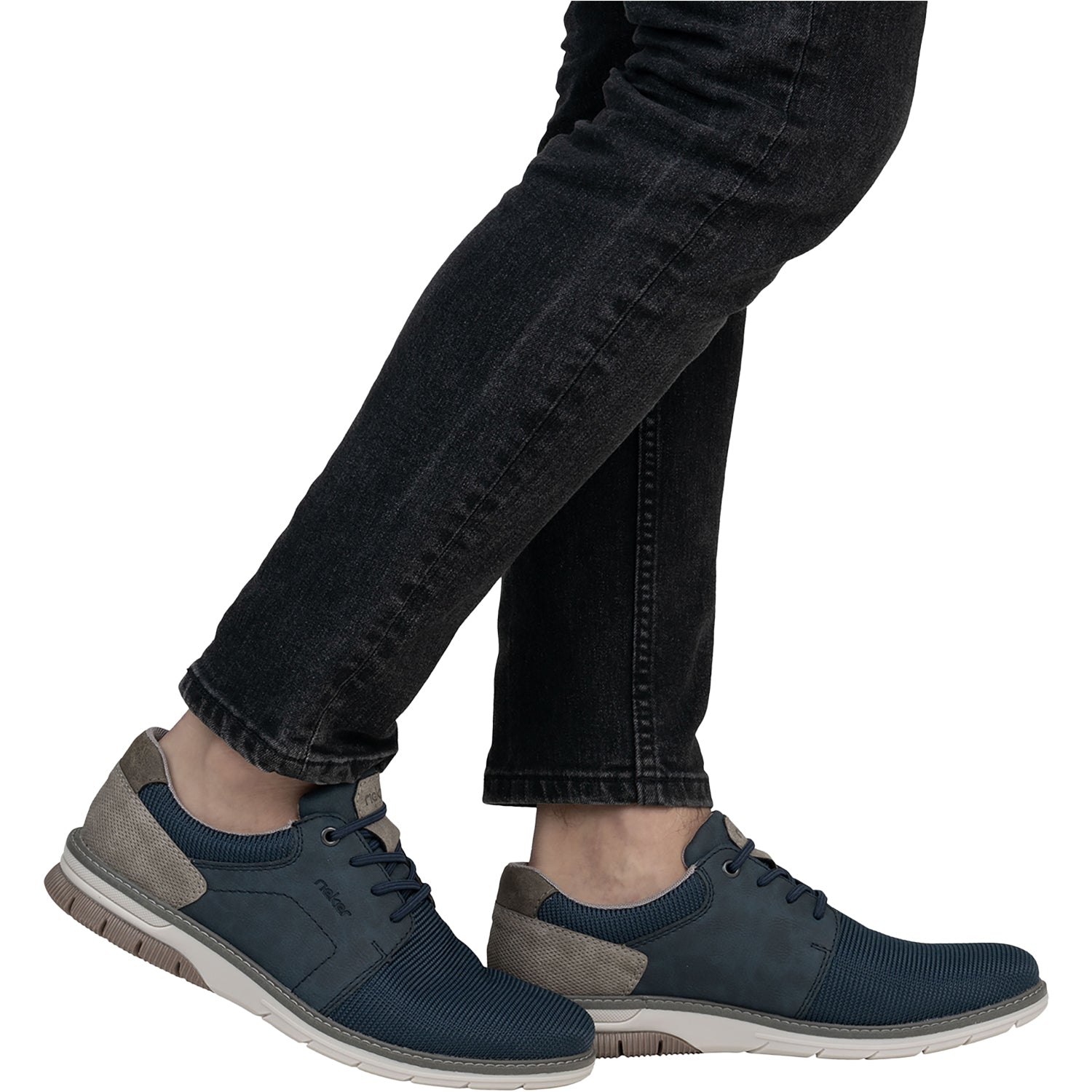 Mens Rieker Men's Rieker 14459-14 Baltik/Midnight/Kaffee Nubuck Mesh Baltik/Midnight/Kaffee
