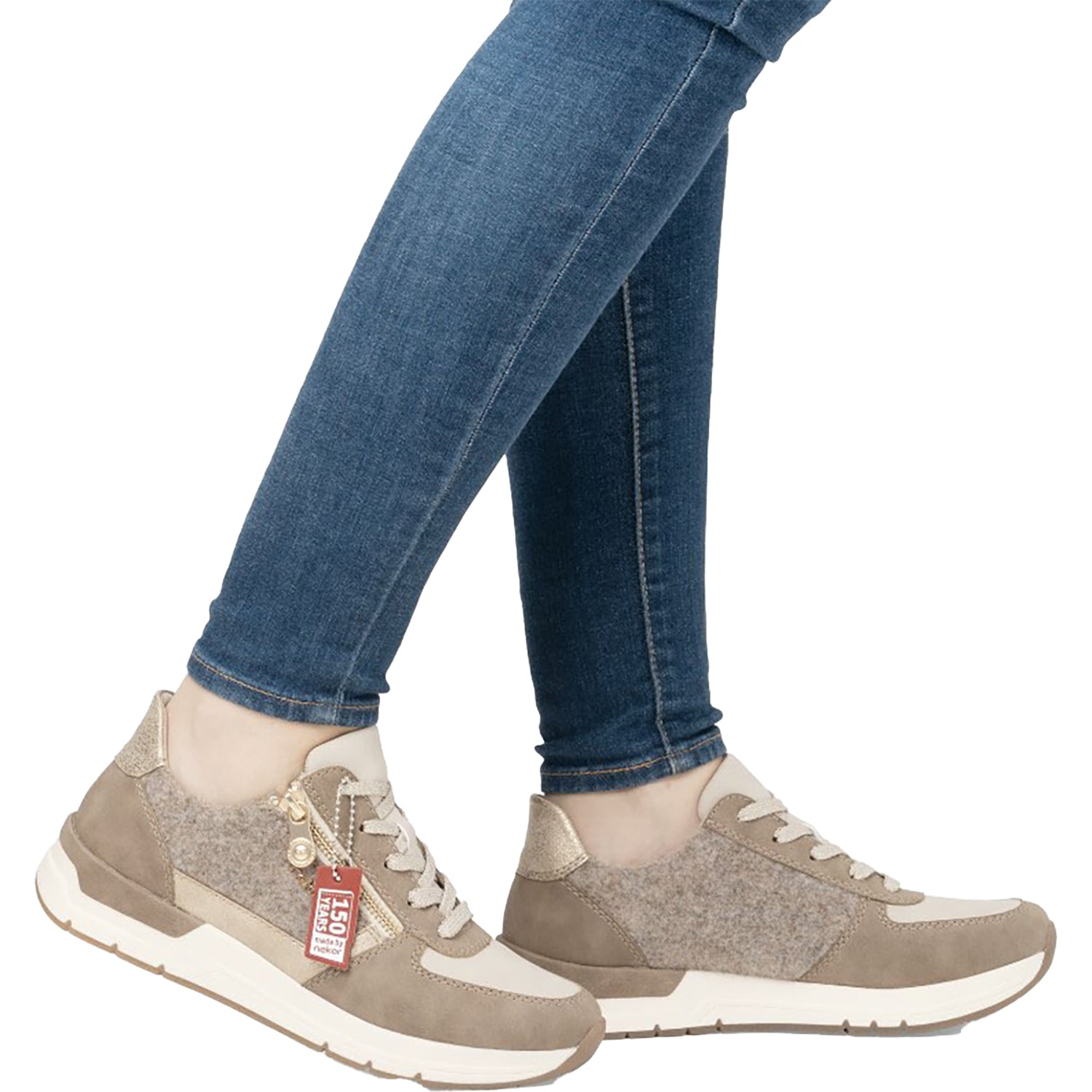 Womens Rieker Women's Rieker 58902-64 Fango/Ginger/Gold Combi Synthetic Fango/Ginger/Gold Combi Synthetic