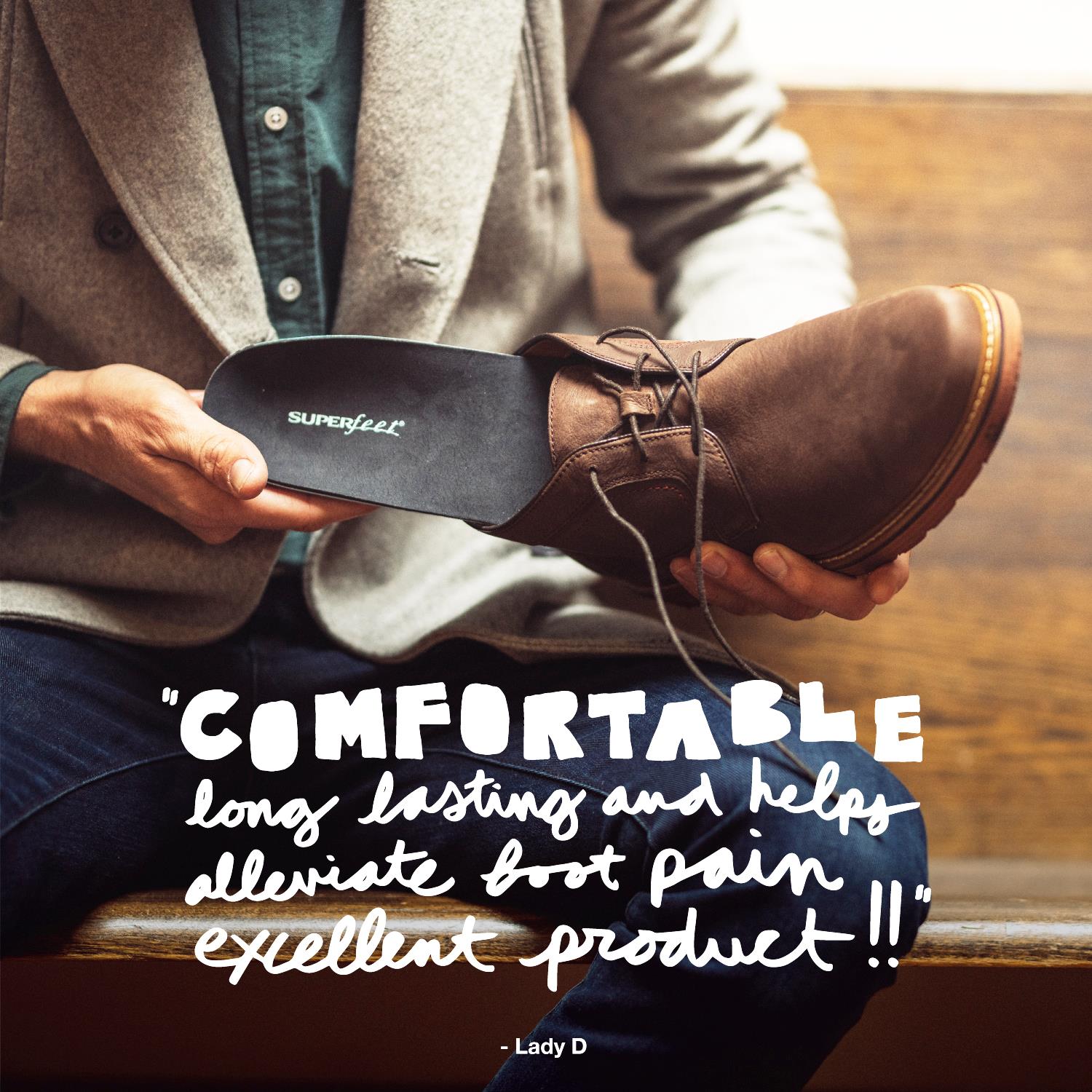 Unisex Superfeet Unisex Superfeet Casual Support Insoles Blue