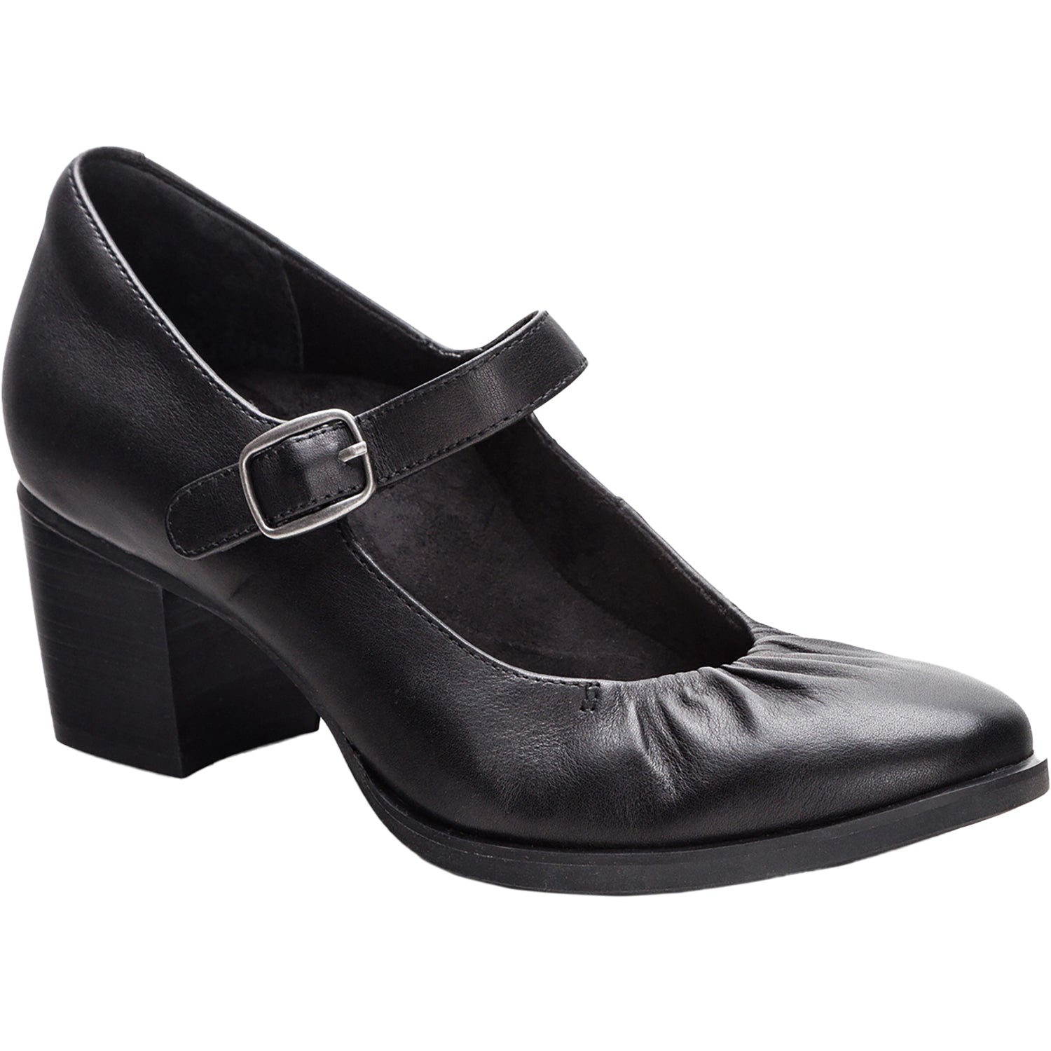 Womens Aetrex Women's Aetrex Sara Black Leather Black