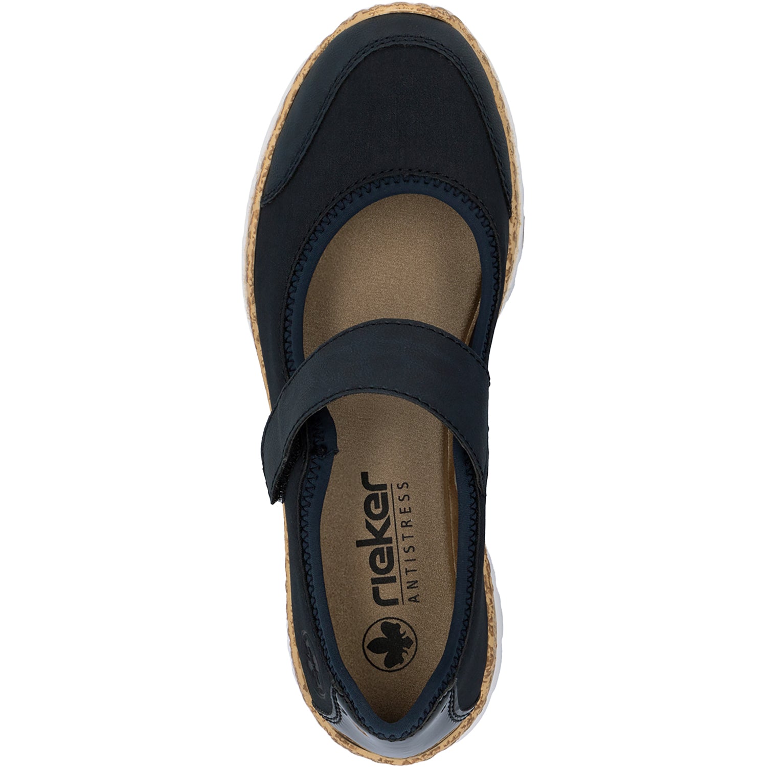 Womens Rieker Women's Rieker N42B0-14 Pazifik/Pazifik Synthetic Stretch Nubuck Pazifik/Pazifik